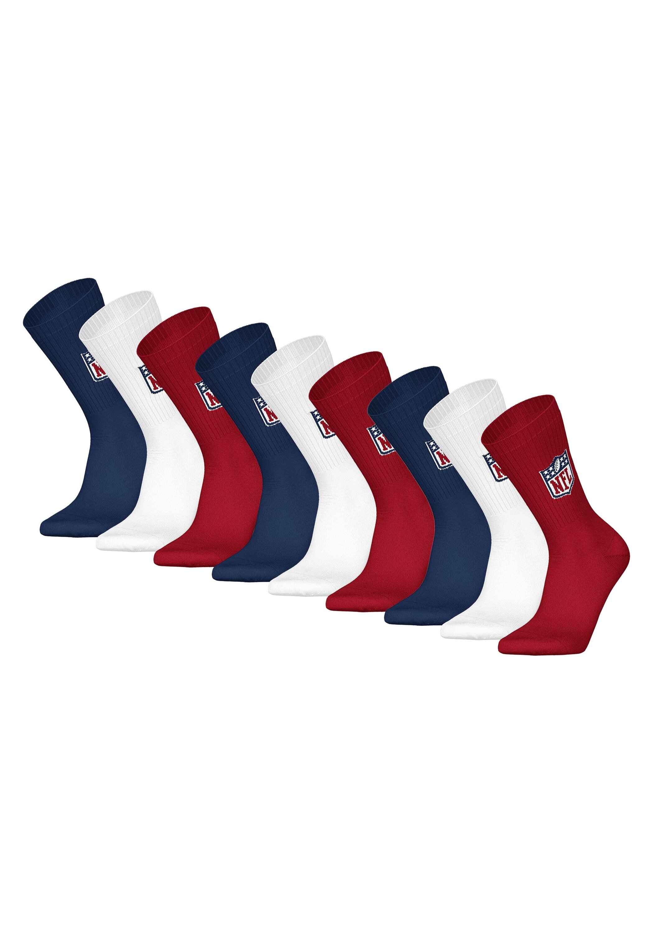 NFL Kurzsocken "Socken NFL SHIELD 9Pack Crew Socks 9er Pack" günstig online kaufen
