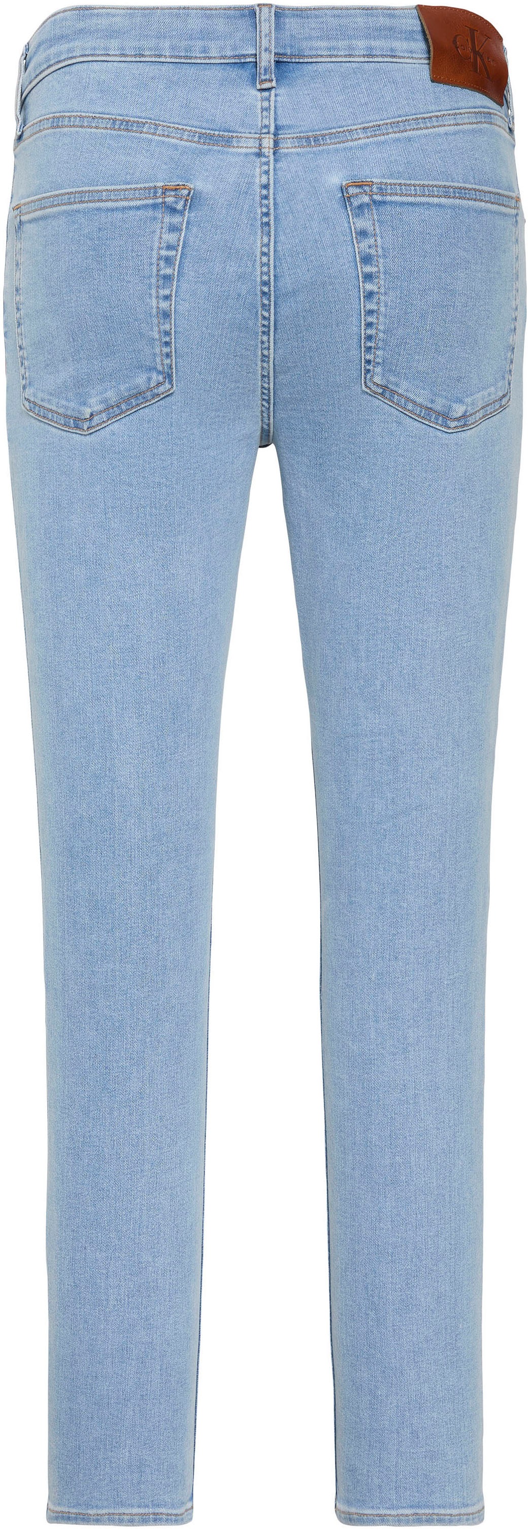 Calvin Klein Jeans Skinny-fit-Jeans "SKINNY" mit Leder-Badge günstig online kaufen