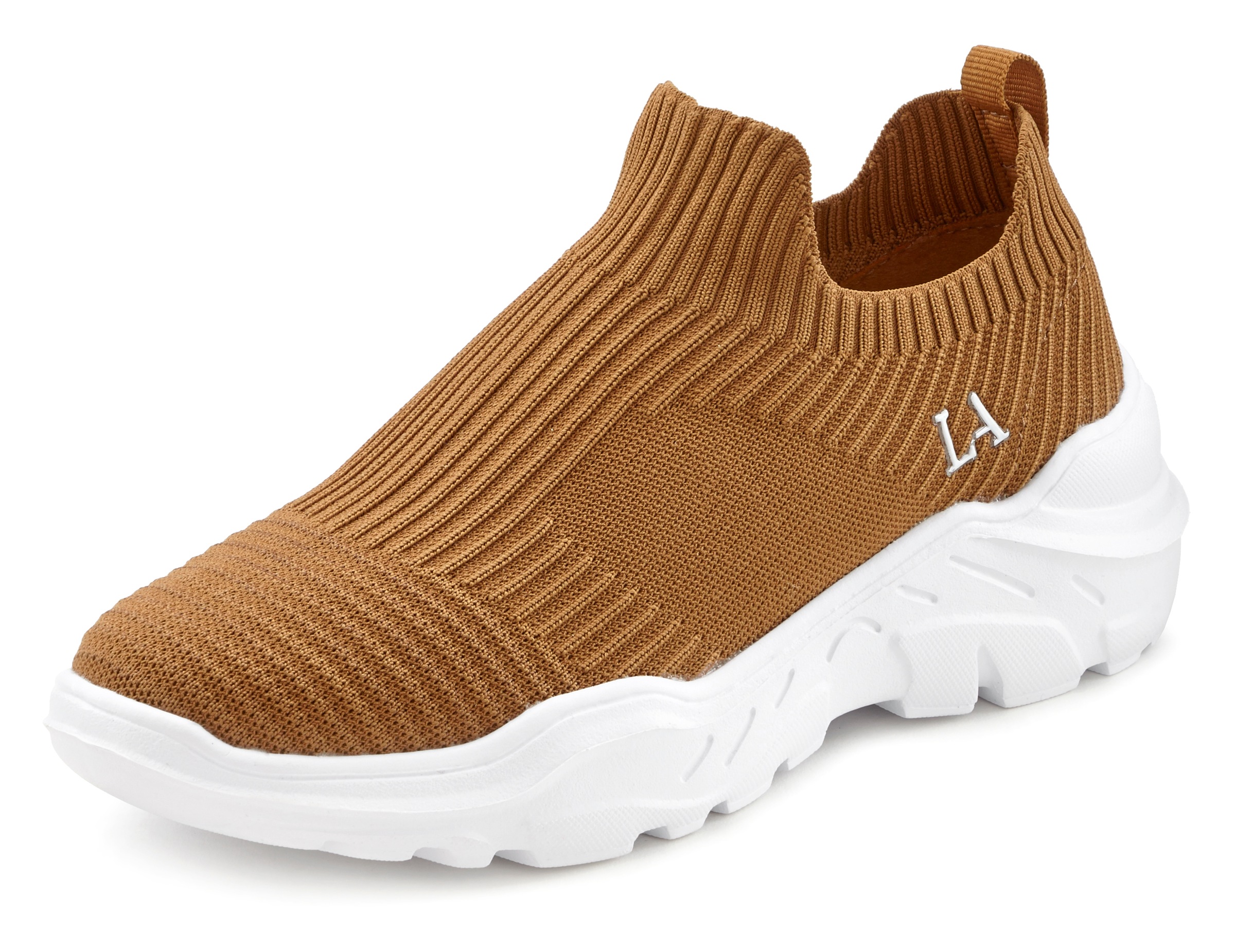 LASCANA Slip-On Sneaker Women Camel 36 2