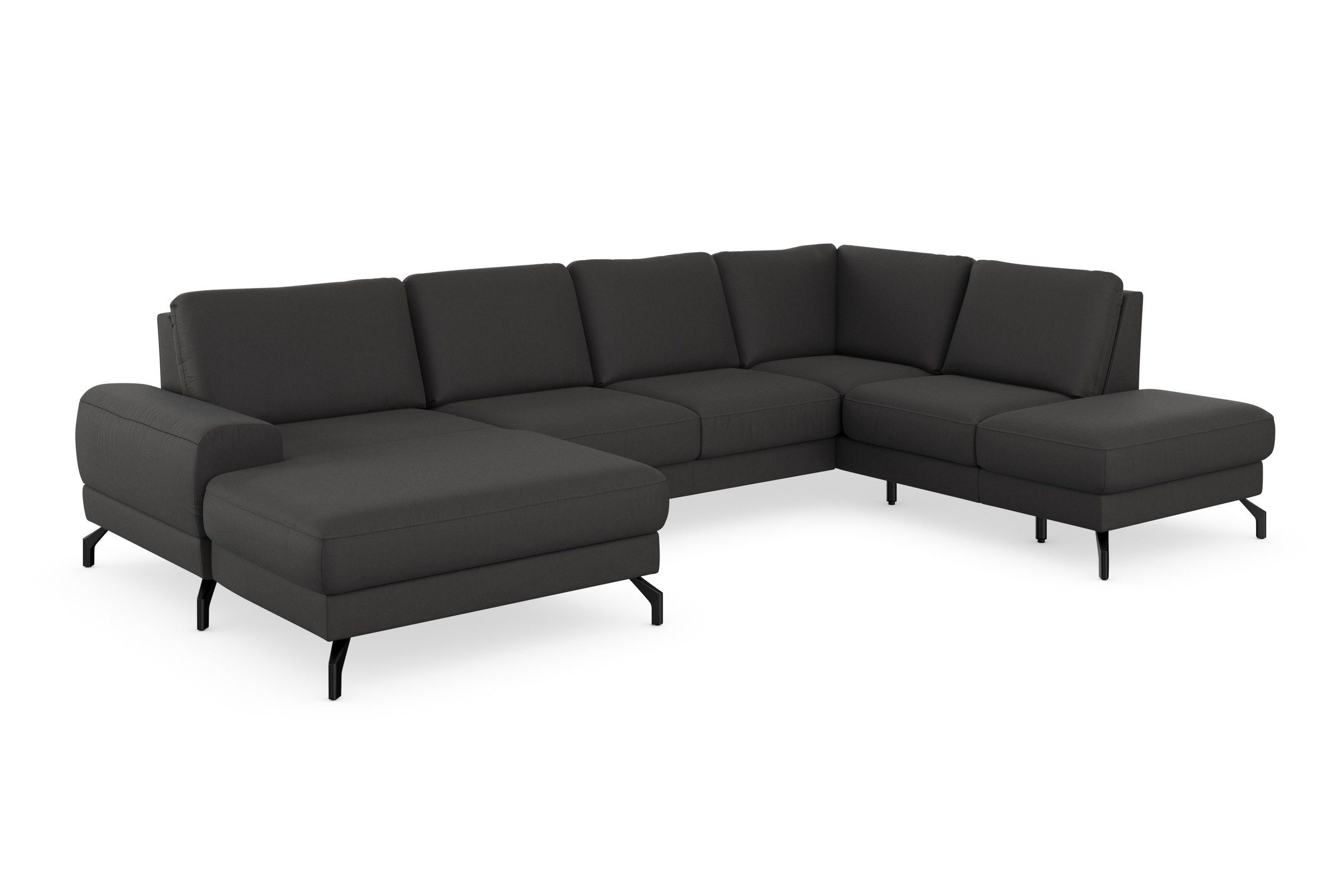 sit&more Wohnlandschaft »Cinturo U-Form«, inklusive Sitztiefenverstellung und Federkern, Sitzhöhe 45 cm