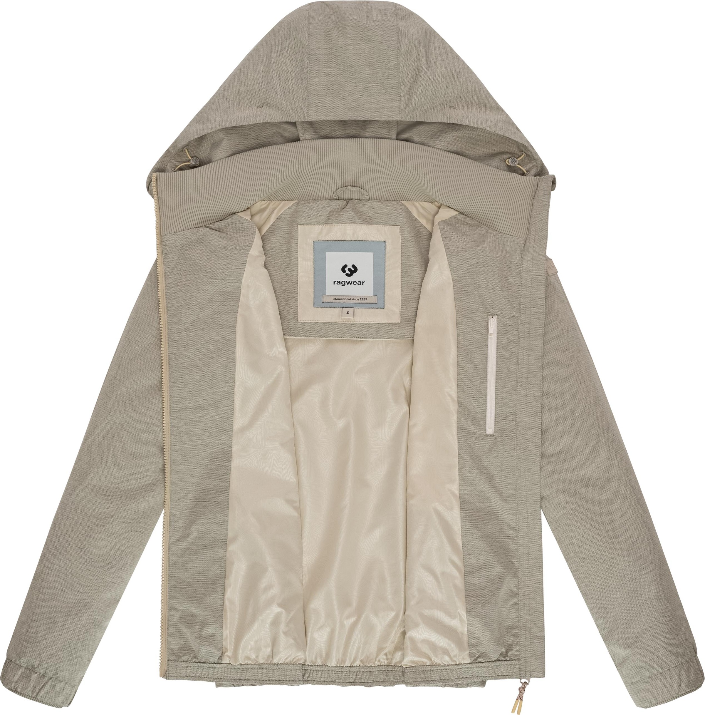 Ragwear Outdoorjacke »Dizzie Tech«, mit Kapuze, Wasserdichte Damen Übergangsjacke mit großer Kapuze