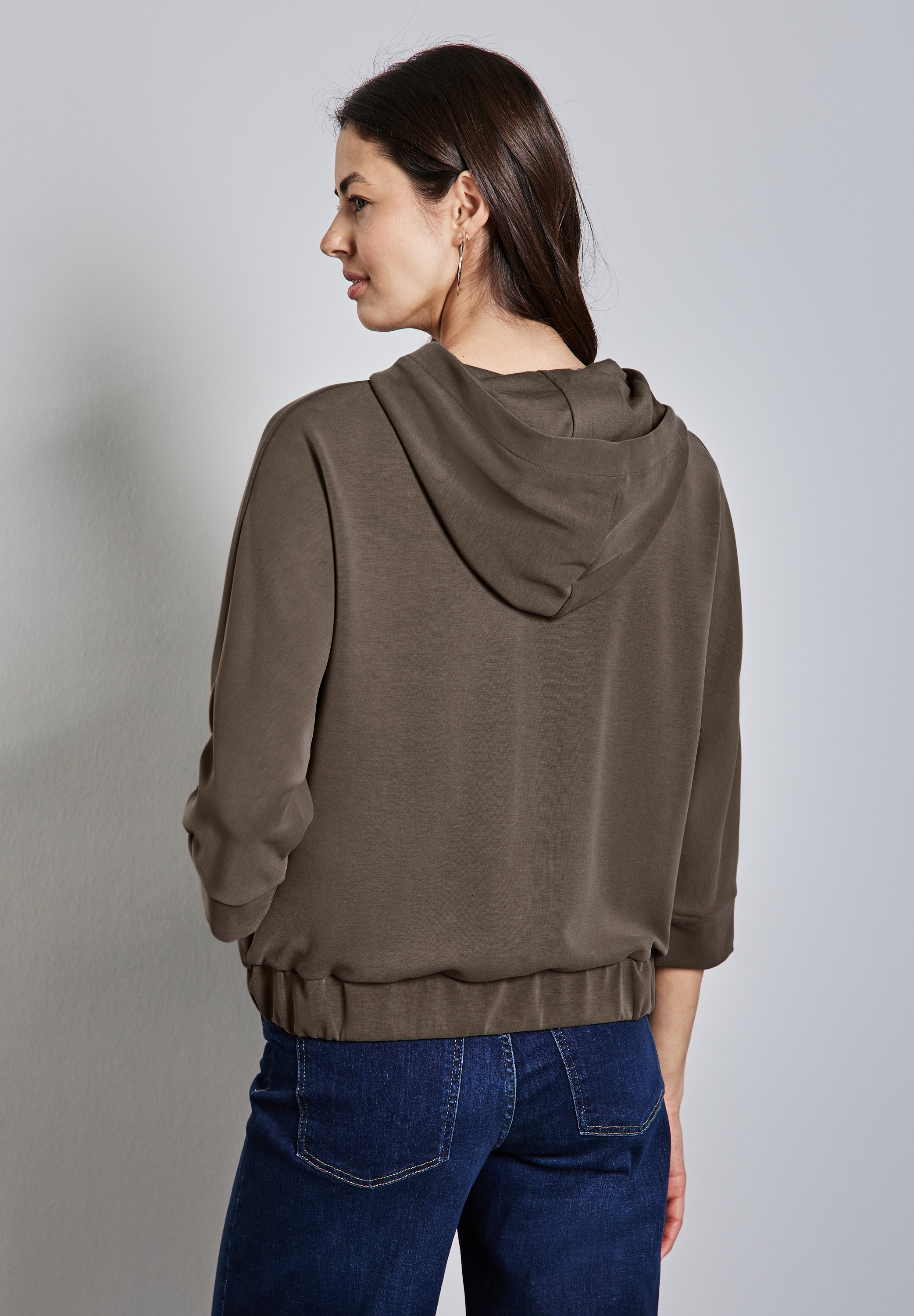 Thumbnail - STREET ONE Hoodie, in Silk-Look