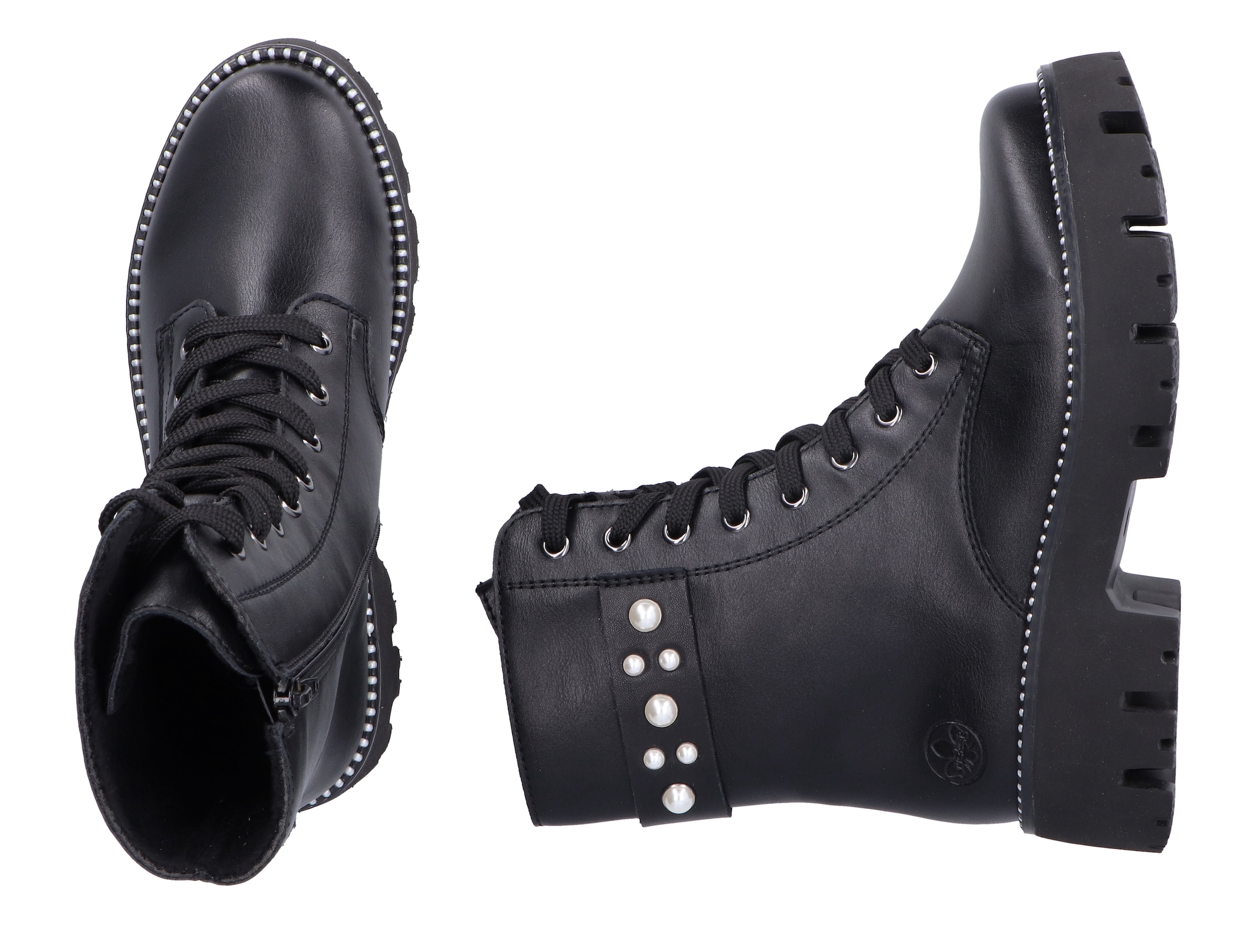 Rieker Schnürstiefelette, Schnürboots, Plateau, mit zusätzlichem Innenreißverschluss