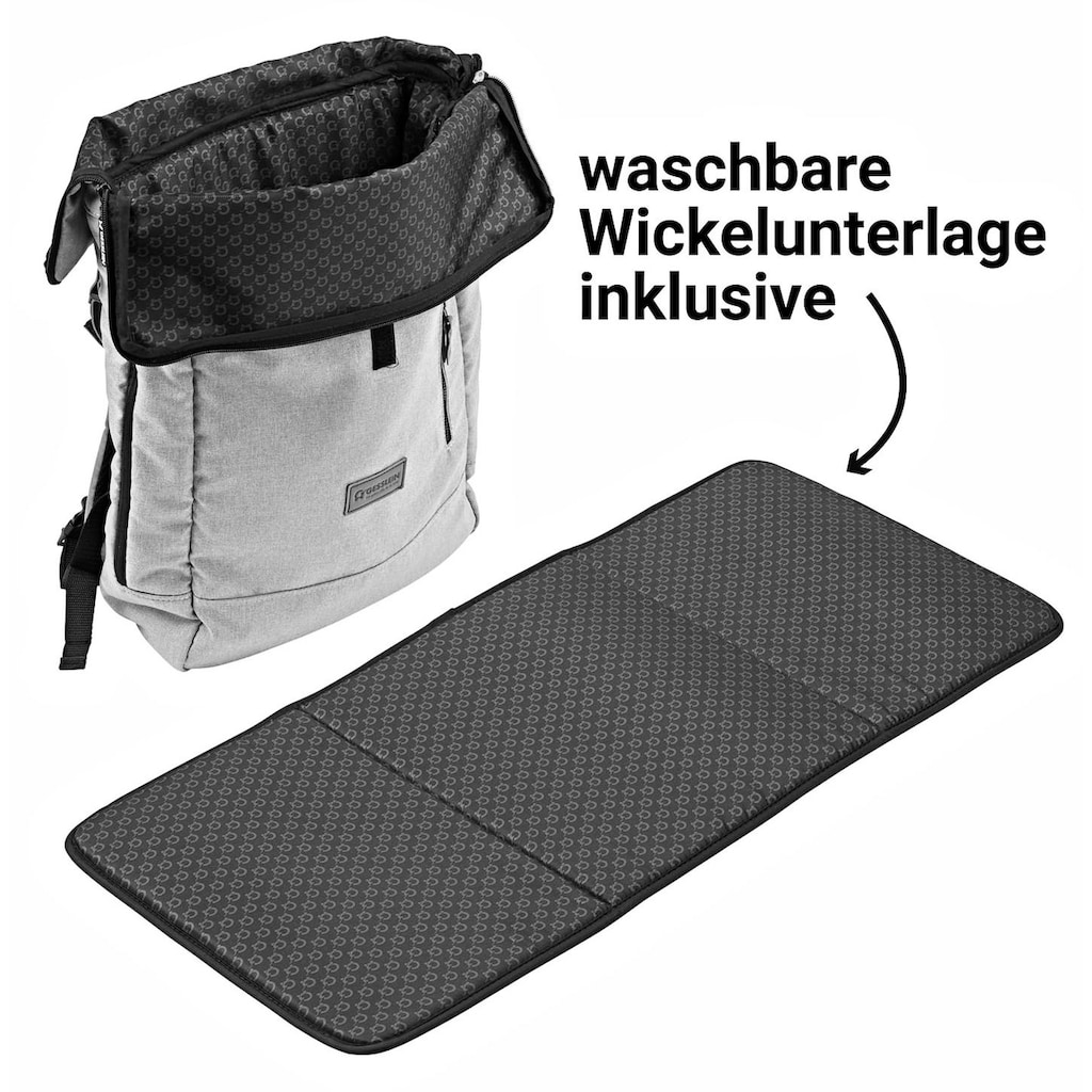 Gesslein Wickelrucksack »N°6, mintgrün meliert«