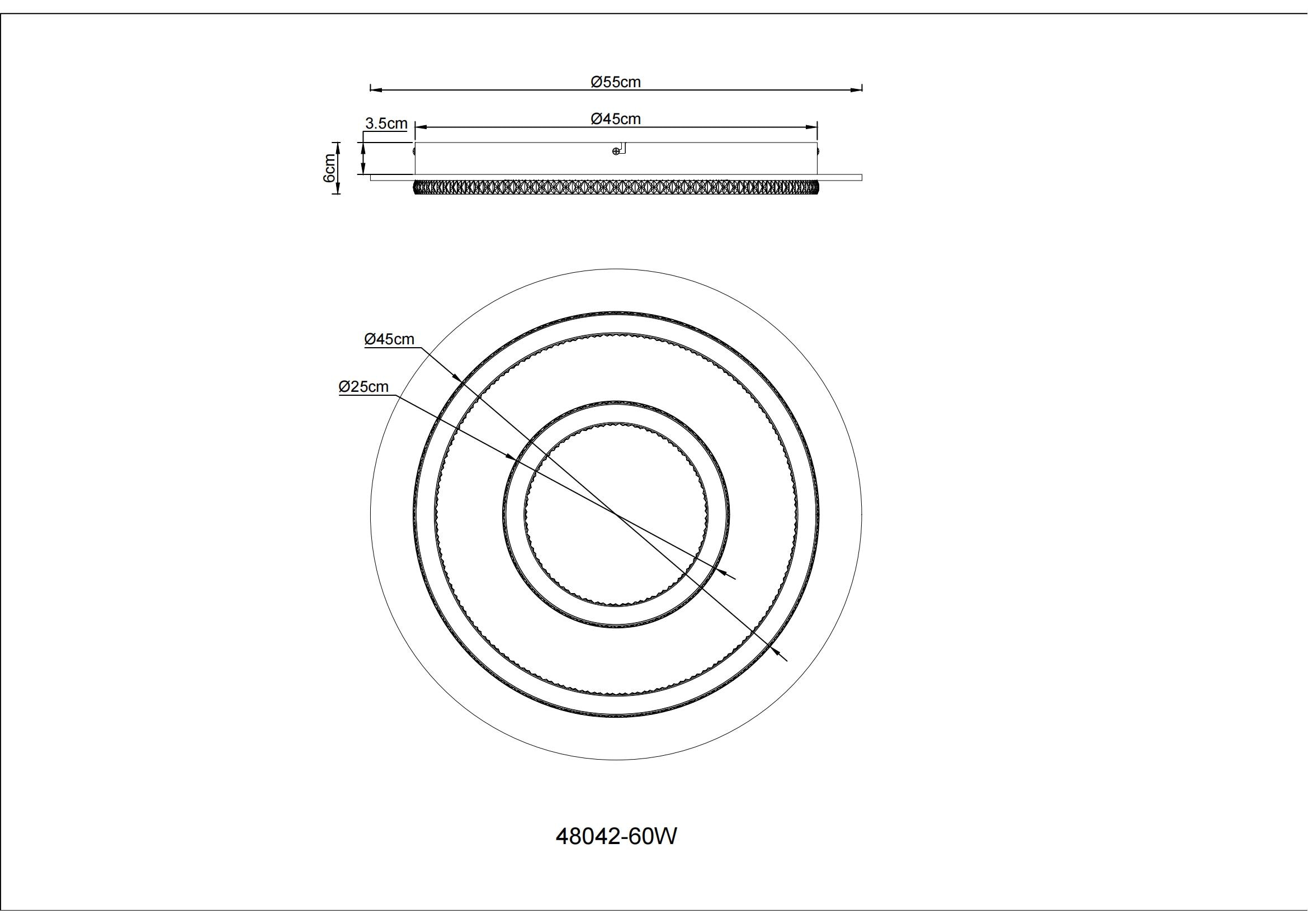 GLOBO LIGHTING Deckenleuchte »JAYDEN« LED-Modul 1 Stk. warmweiß - kaltweiß Deckenlampe Wohnzimmer-Leuchte Schlafzimmer-Leuchte Flur Küche