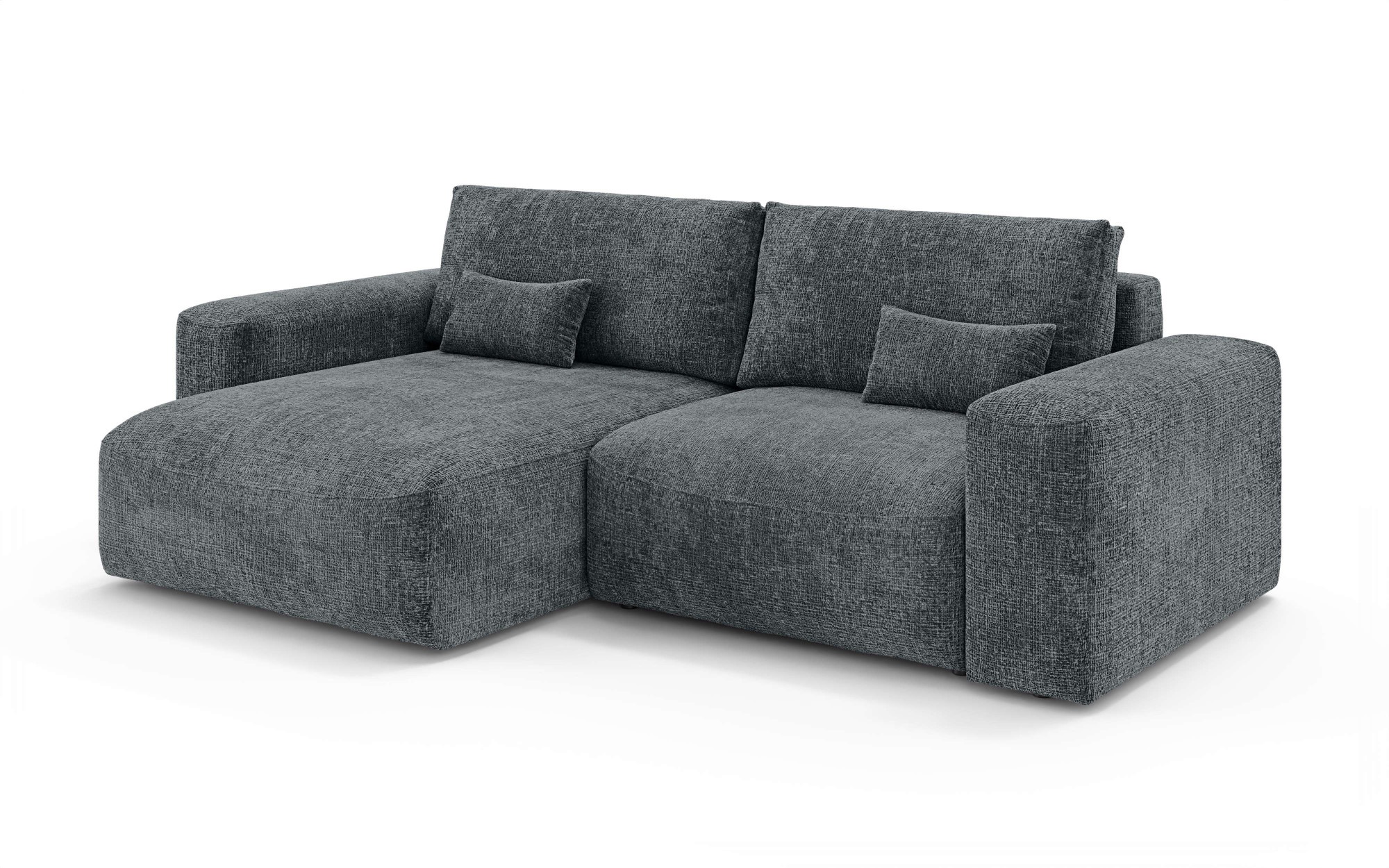 OTTO home Ecksofa »MATTS Schlafsofa mit Bettkasten, Maße B/T/H: 265/159/89 cm«, L-Form mit Recamiere rechts oder links, hoher Sitzkomfort
