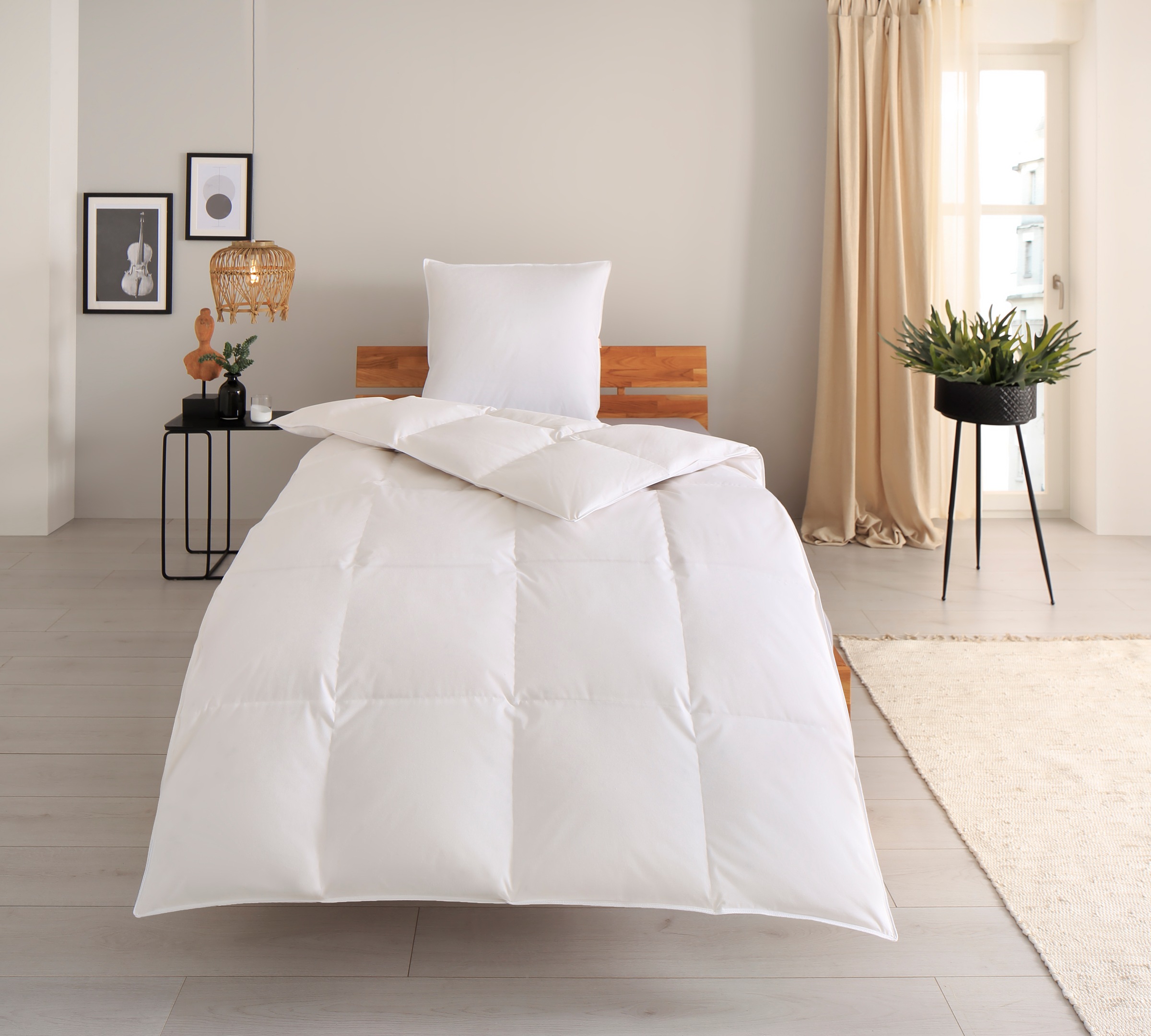 OTTO home Daunenbettdecke "Jannika" warm Füllung 80% Daunen & 20% Federn 1 Stk. tlg. plastikfreie Verpackung