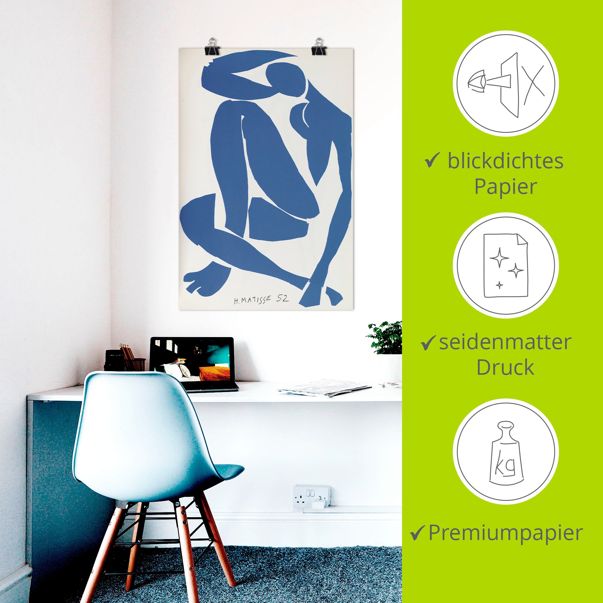 Artland Wandbild »Verve IX, No. 35/36. 1958« Erotische Bilder 1 Stk. tlg. als Alubild, Leinwandbild, Poster, Wandaufkleber in verschied. Größen