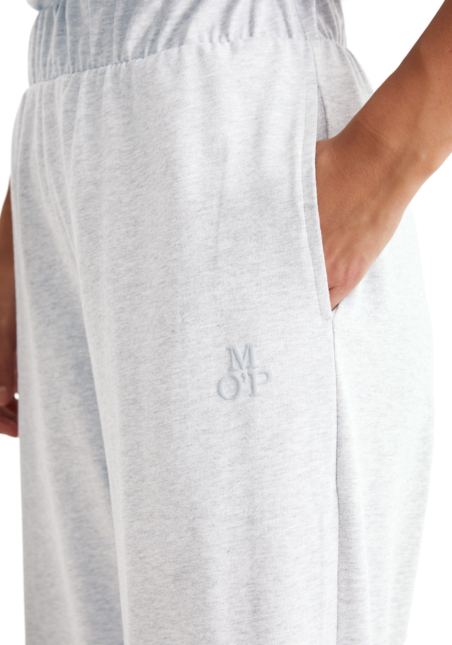 Marc O'Polo Loungehose »Heavy Jersey-Woven«, praktische Eingrifftaschen, aufgesetzte Gesäßtasche