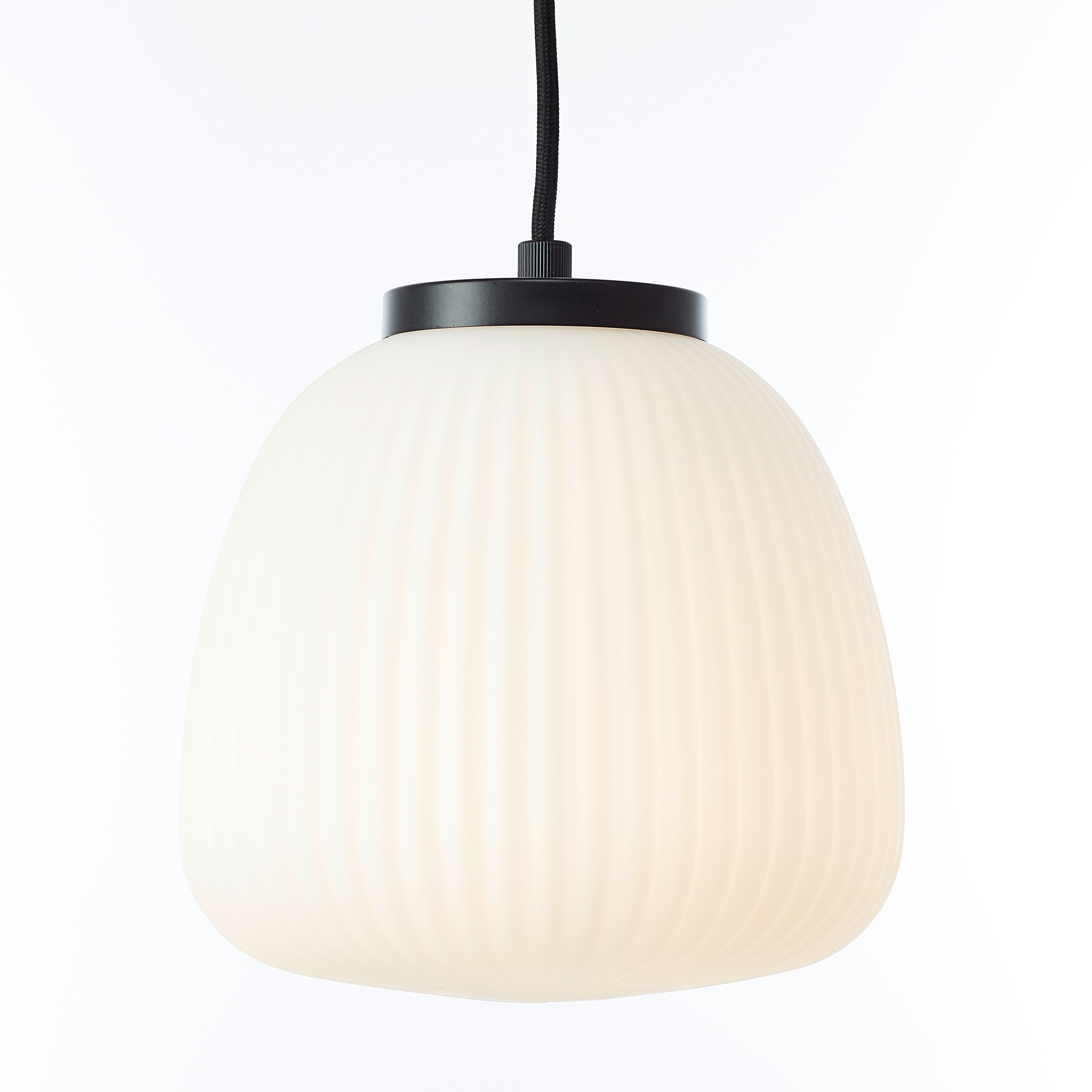 Brilliant Pendelleuchte »Kaizen«, 5 flammig, Leuchtmittel E27 | ohne Leuchtmittel, 150 x 125 x 48 cm, 5 x E27, kürzbar, Riffelglas