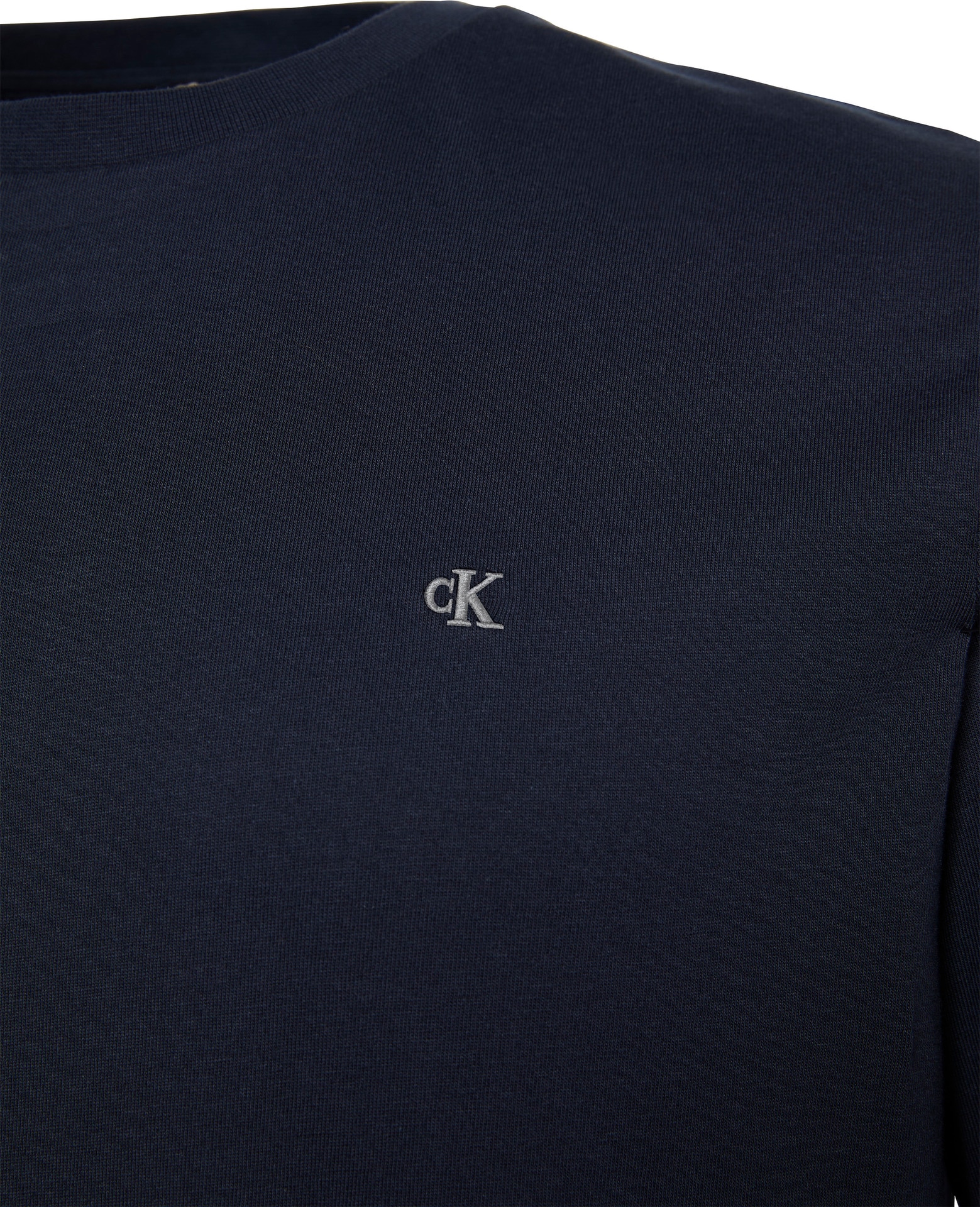 Calvin Klein Jeans T-Shirt »SS SMOOTH CTTN SOLID CREWNK TEE«, mit Logo