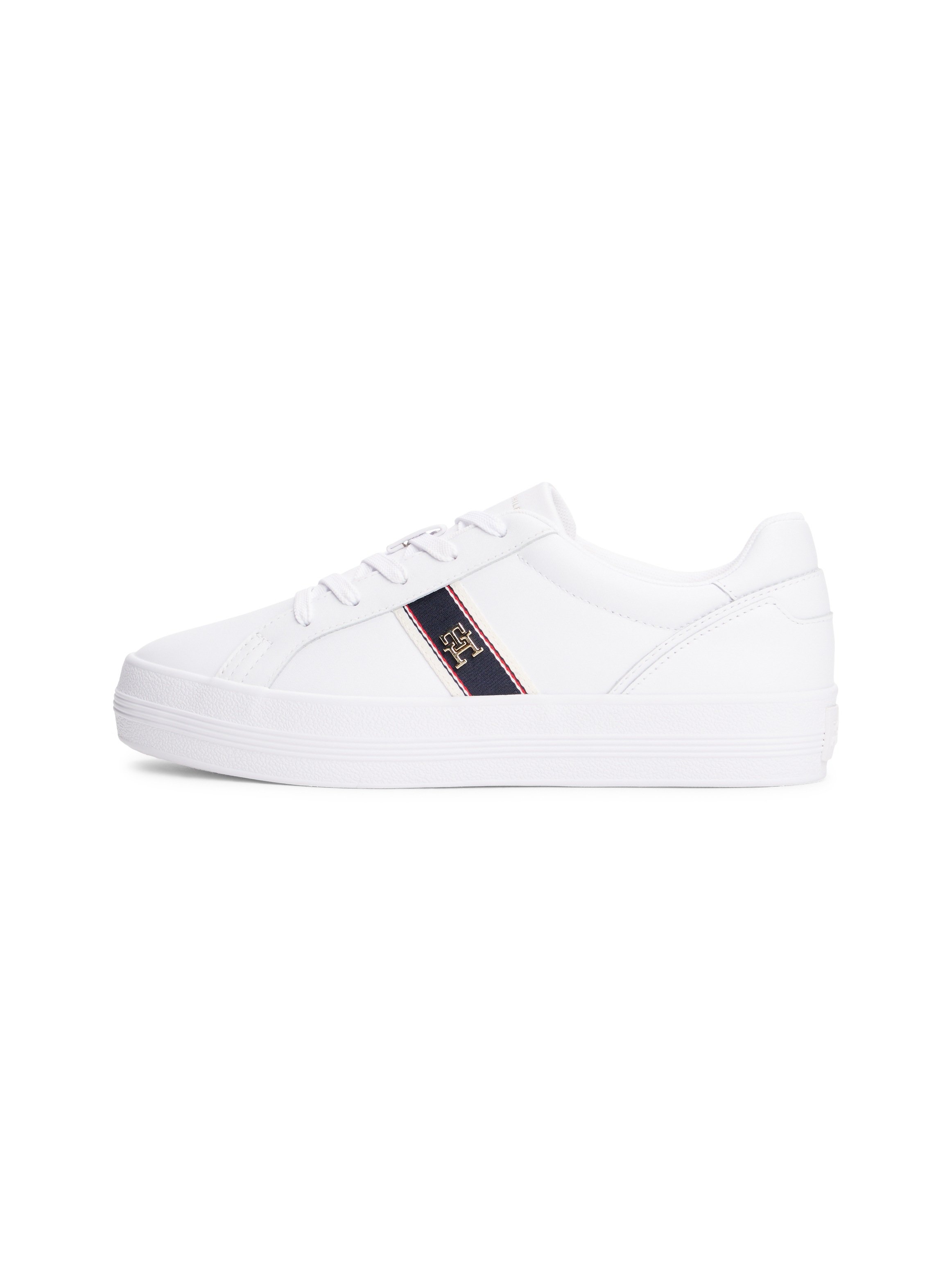 Thumbnail - Tommy Hilfiger Plateausneaker "VULC WEBBING SNEAKER", Freizeitschuh, Halbschuh, Schnürschuh mit TH-Logo-Schmuckelement