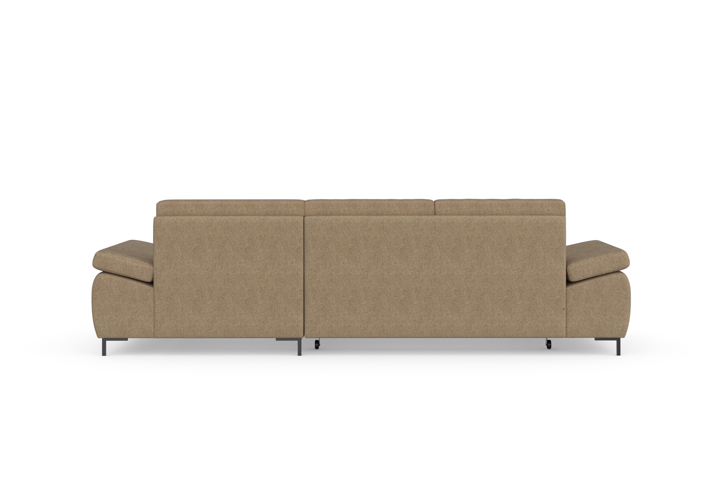 DOMO collection Ecksofa »Capelo L-Form«, mit Armteilverstellung, wahlweise mit Bettfunktion, Federkern