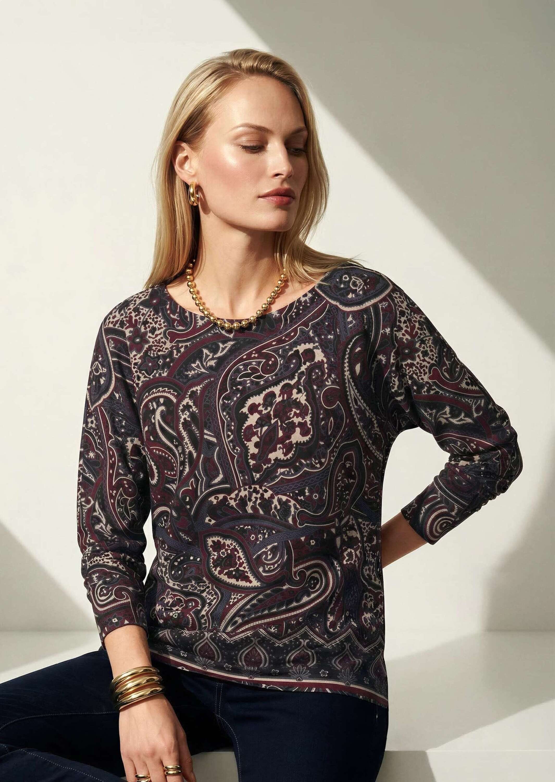 MADELEINE Langarmshirt »Shirt Sweatshirt mit Paisley-Druck«
