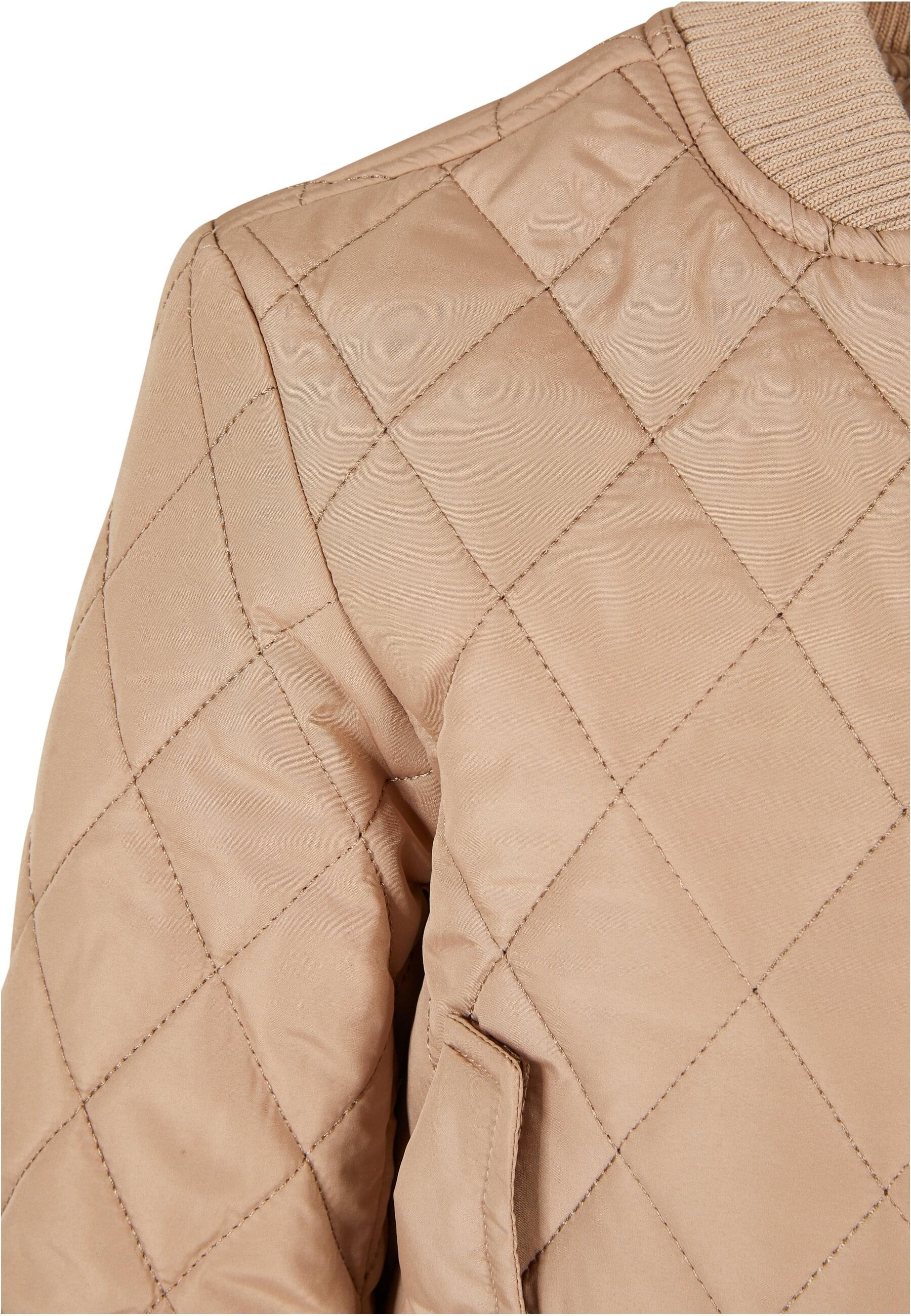 URBAN CLASSICS Allwetterjacke »Urban Classics Damen Girls Diamond Quilt Nylon Jacket«, (1 St.), ohne Kapuze