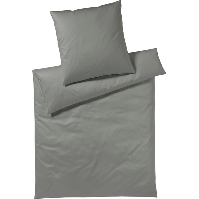 Yes for Bed Bettwäsche »Pure & Simple Uni in Gr. 135x200, 155x220 oder  200x200 cm«, (2 tlg.), Bettwäsche aus Baumwolle, zeitlose Bettwäsche mit  seidigem Glanz bestellen | BAUR