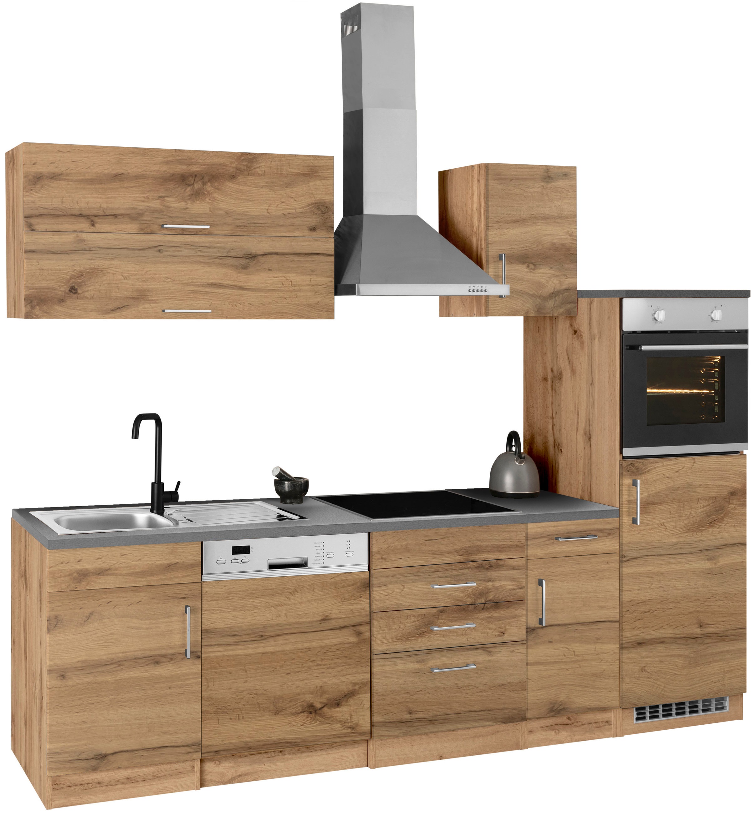 HELD MÖBEL Küchenzeile »Colmar«, mit E-Geräten, Breite 270 cm