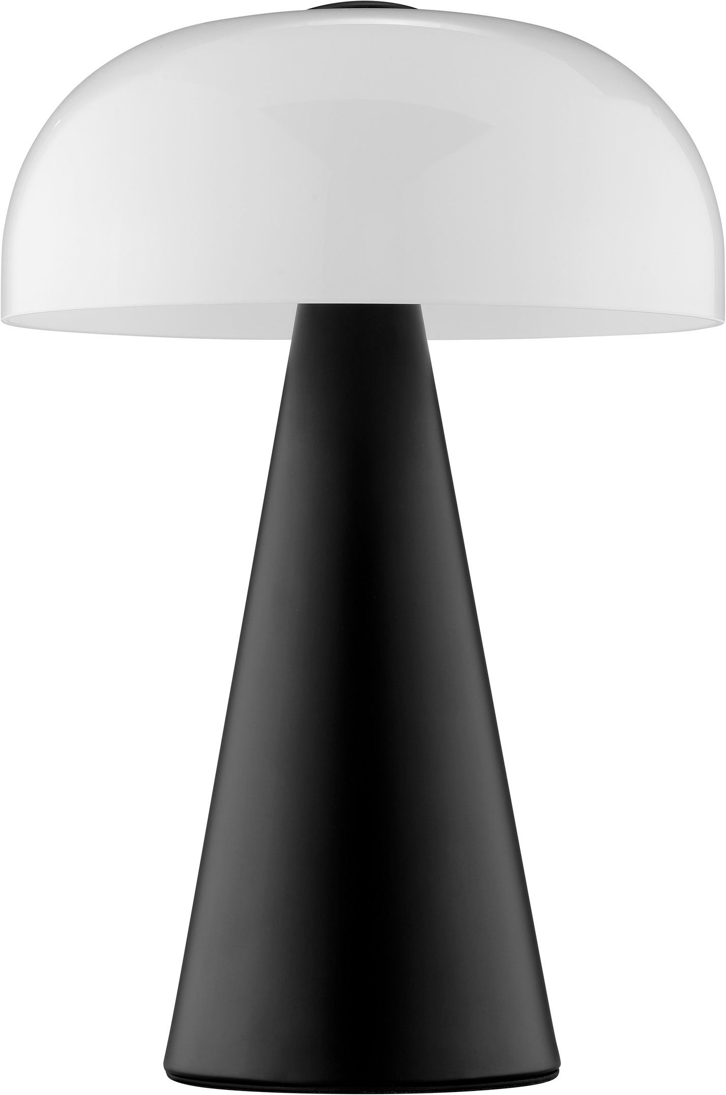 Brilliant Tischleuchte »Crescent« E14 1 Stk. Pilz Tischleuchte, 35 cm, Ø 24 cm, E14, Schalter am Kabel, schwarz