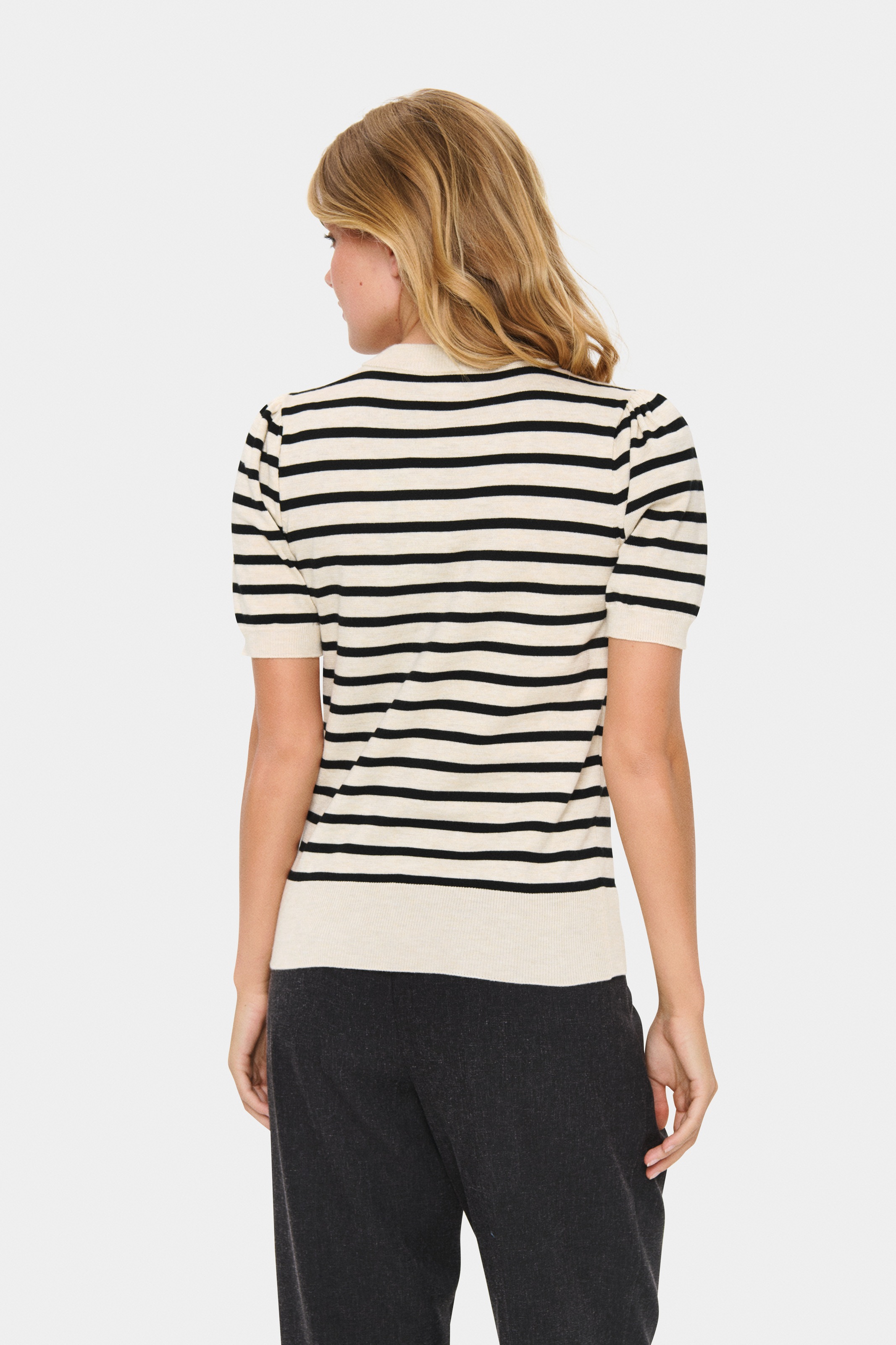 Saint Tropez Kurzarmpullover "MilaSZ SS Striped" günstig online kaufen