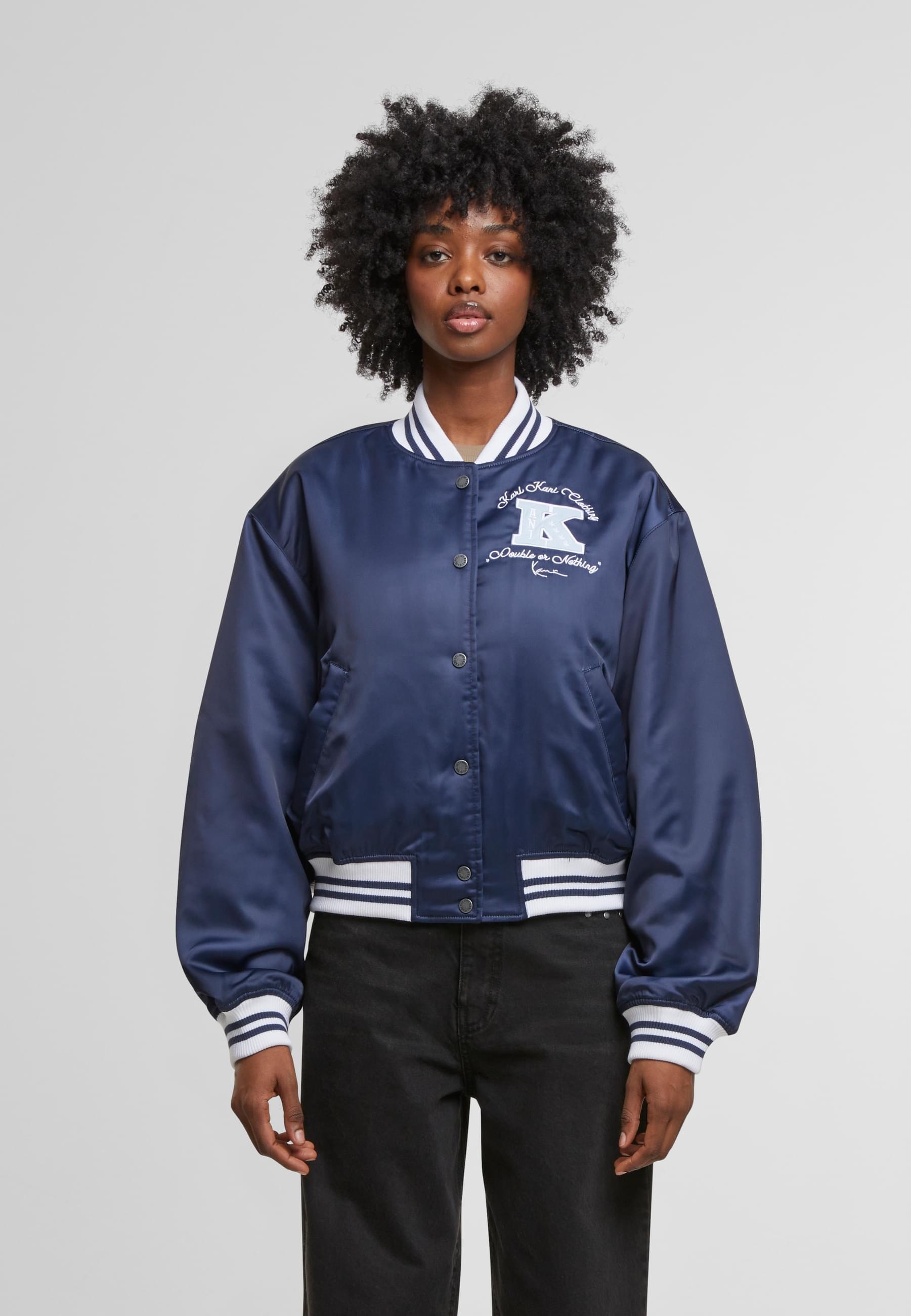 Karl Kani Collegejacke »Karl Kani Signature Bowling Jacket« 1 Stk. tlg. ohne Kapuze