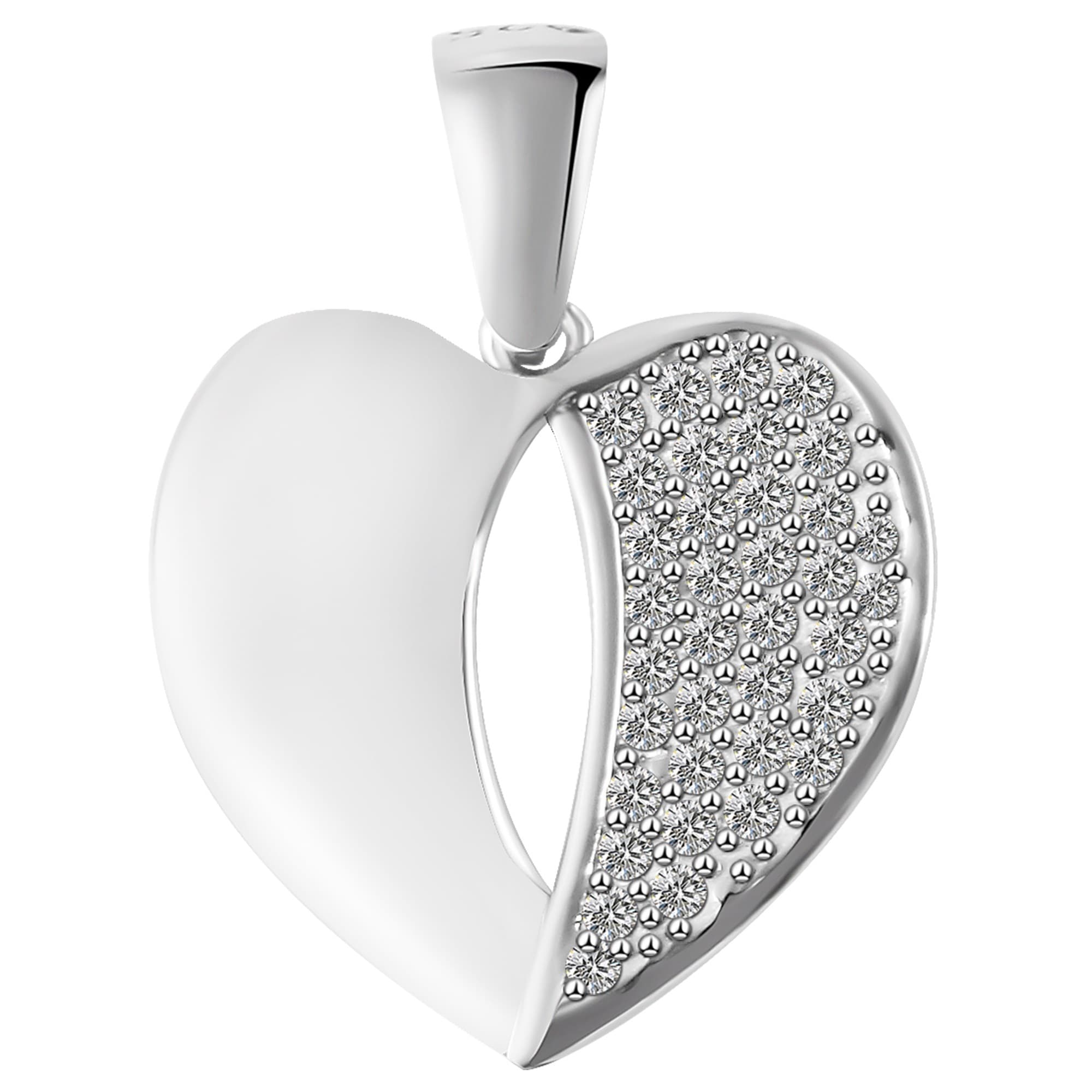 Adelia´s Kettenanhänger »Anhänger Herz aus 925 Silber mit Zirkonia« für  kaufen | BAUR
