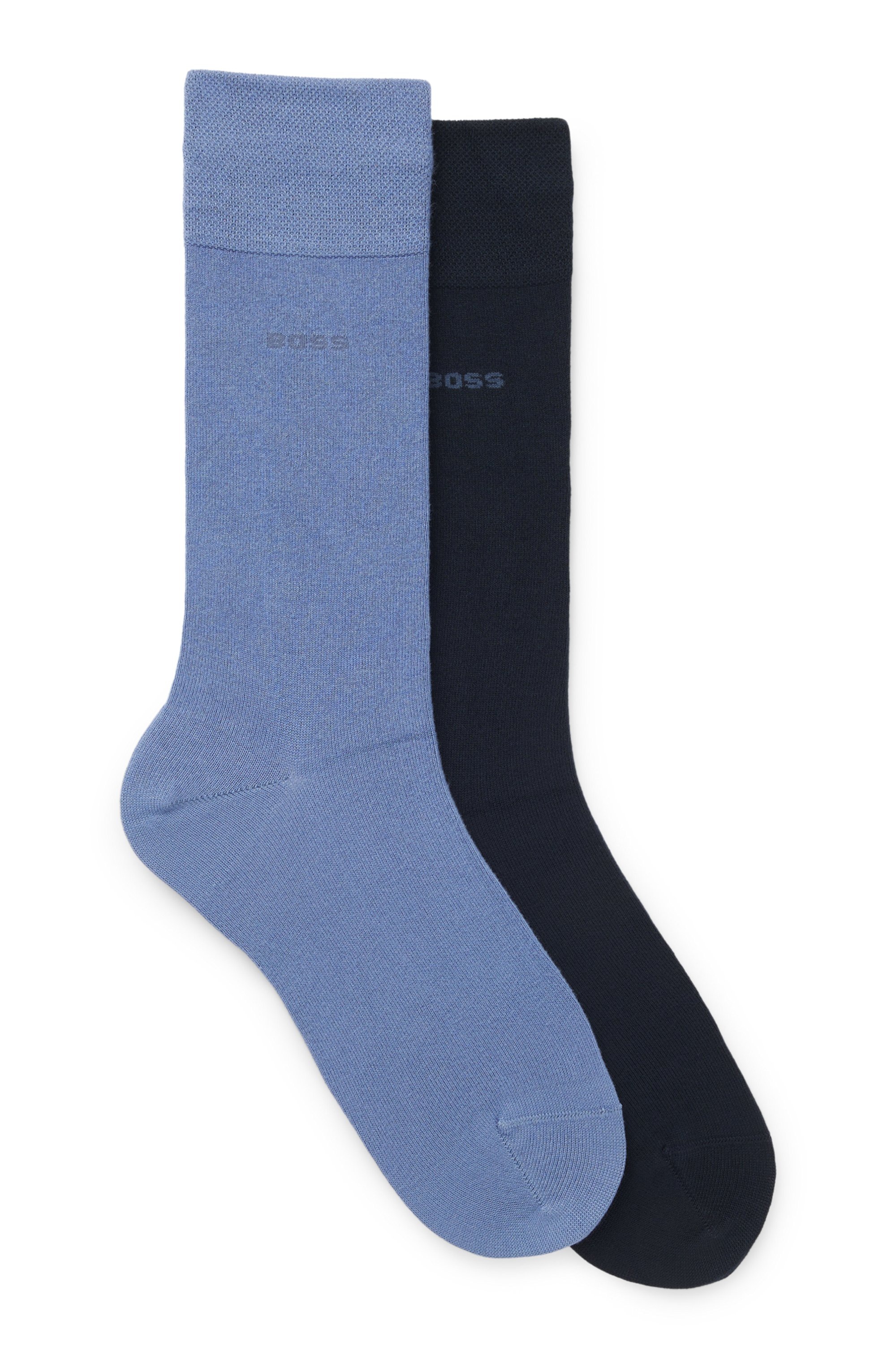 BOSS Businesssocken »2P RS Bamboo 1027« Packung, 2 Paar tlg. mit Strickbündchen