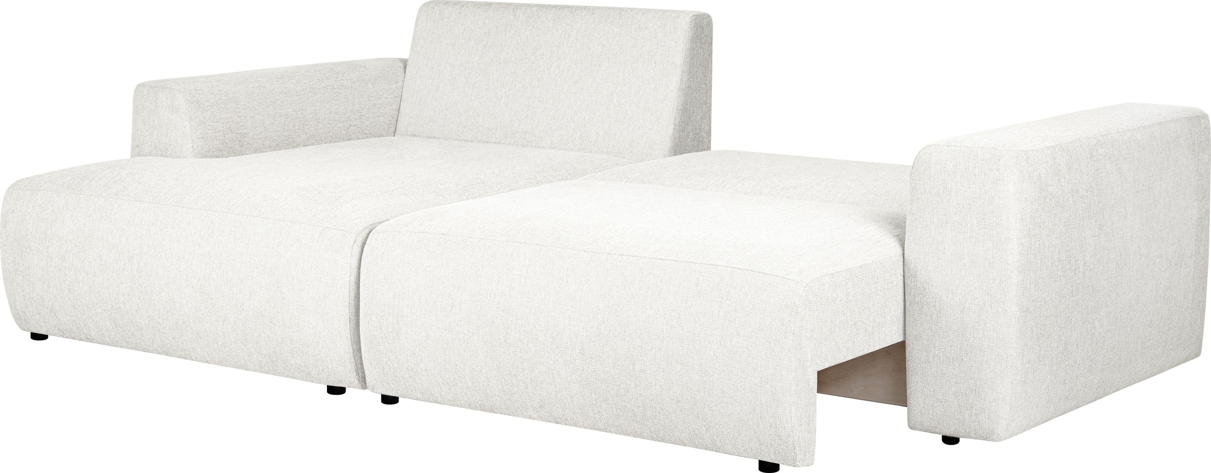Home affaire Schlafsofa »Noord Schlafecksofa, Breite 250 cm« Cord, Struktur, Webstoff, mit Wellenunterfederung, Massivholzrahmen
