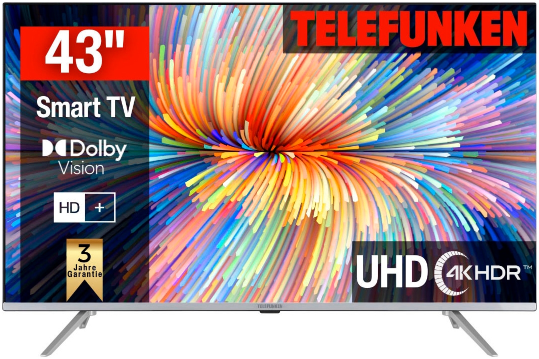 LED-Fernseher »D43V850M5CWH«, 4K Ultra HD, Smart-TV