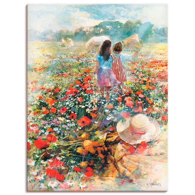 Artland Wandbild »Sommer der Liebe«, Kind, (1 St.), als Leinwandbild,  Wandaufkleber oder Poster in versch. Größen bestellen | BAUR