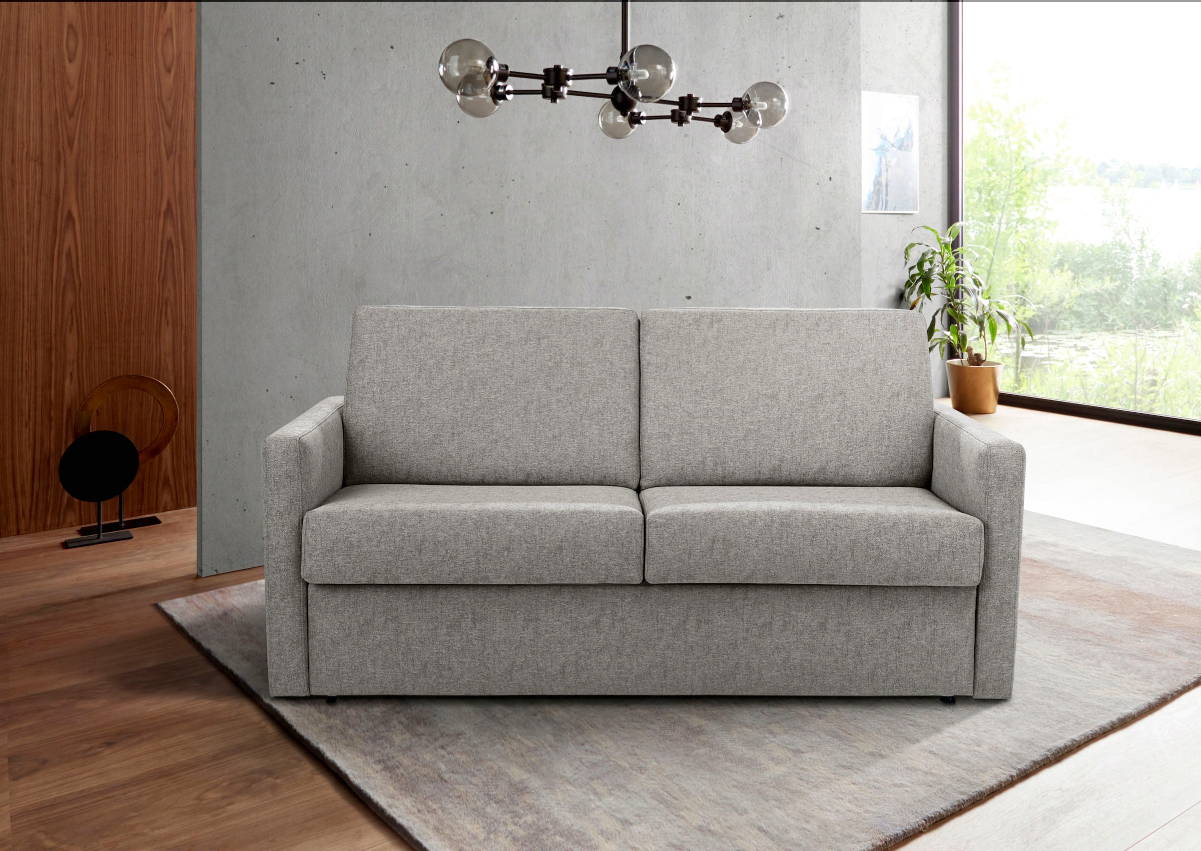 Places of Style Schlafsofa "Goldpoint 162 cm, Dauerschläfer, Liegefläche 120/200cm,", 2-Sitzer mit Bettfunktion, Bonell-