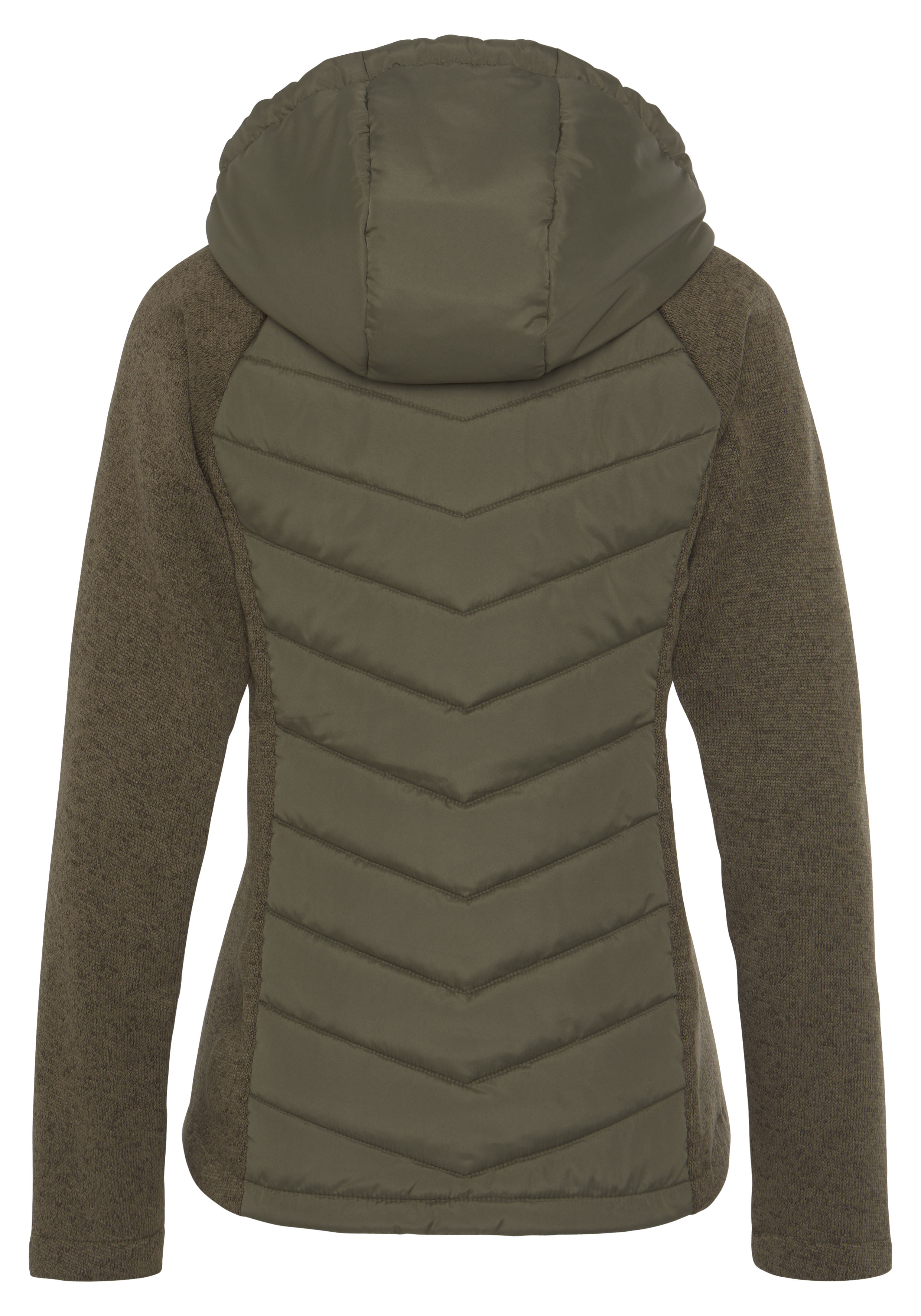 Thumbnail - Vivance Steppjacke, mit Kapuze, mit Strickfleece-Ärmeln
