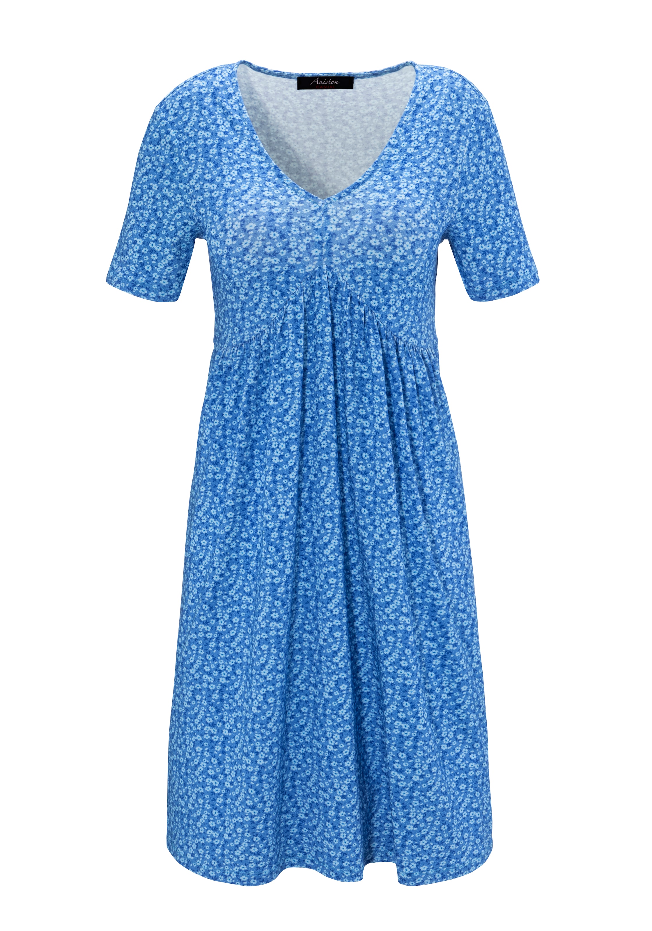 Aniston CASUAL Sommerkleid, mit verspielten Millefleurs-Druck - NEUE KOLLEKTION