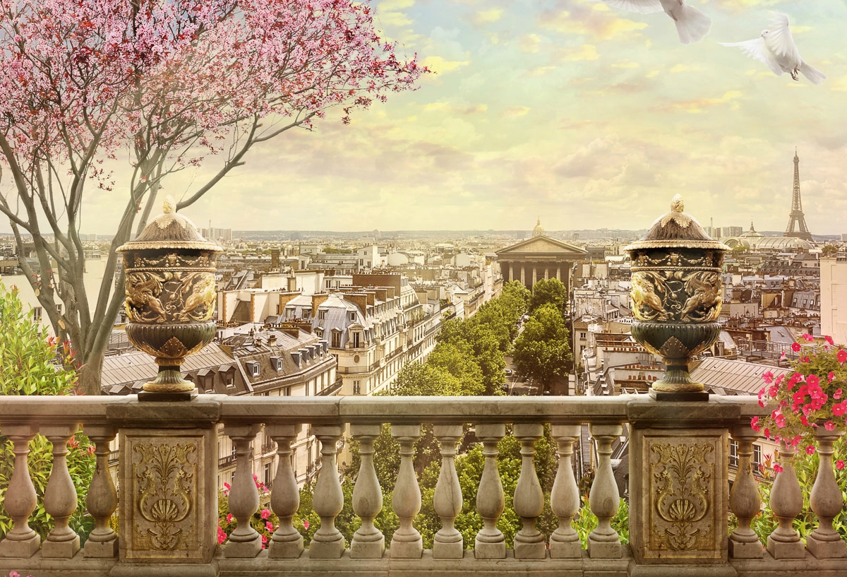 Papermoon Fototapete "Paris Terasse"