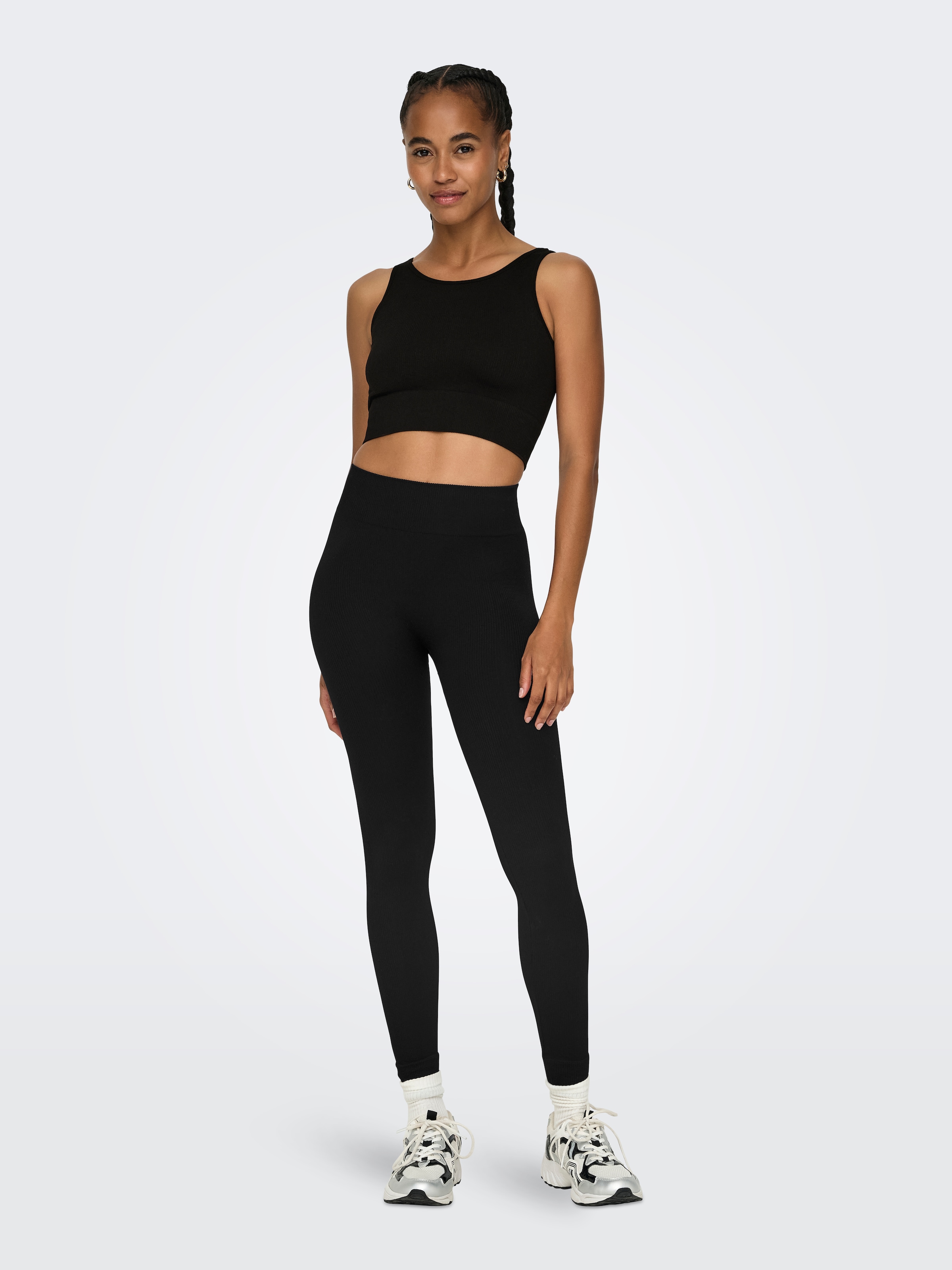 ONLY Play Trainingstop »ONPJAIA LIFE« Cropped Fit, in feiner Rippstruktur