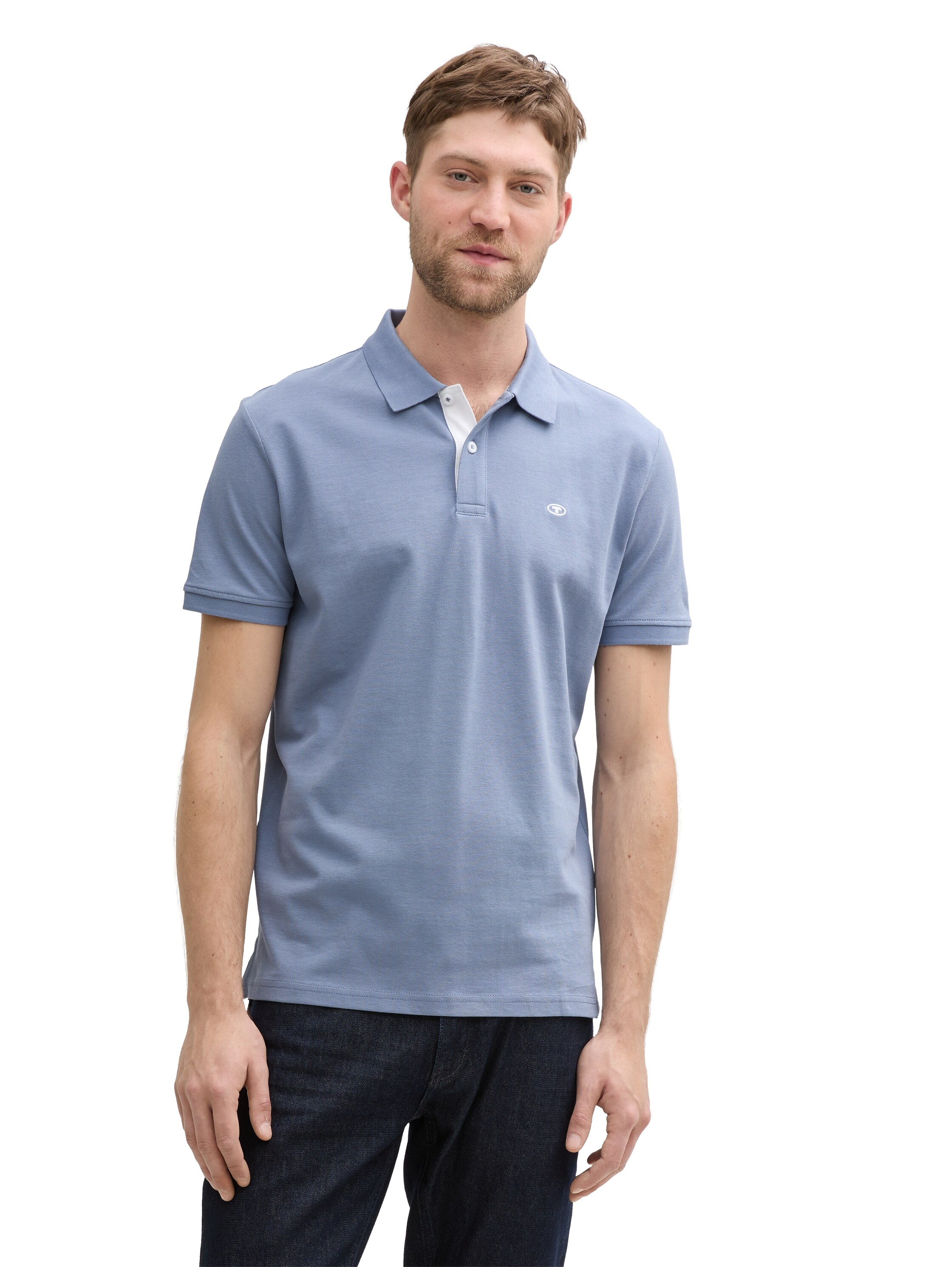 Tom Tailor Herren Poloshirt BASIC CONTRAST günstig online kaufen