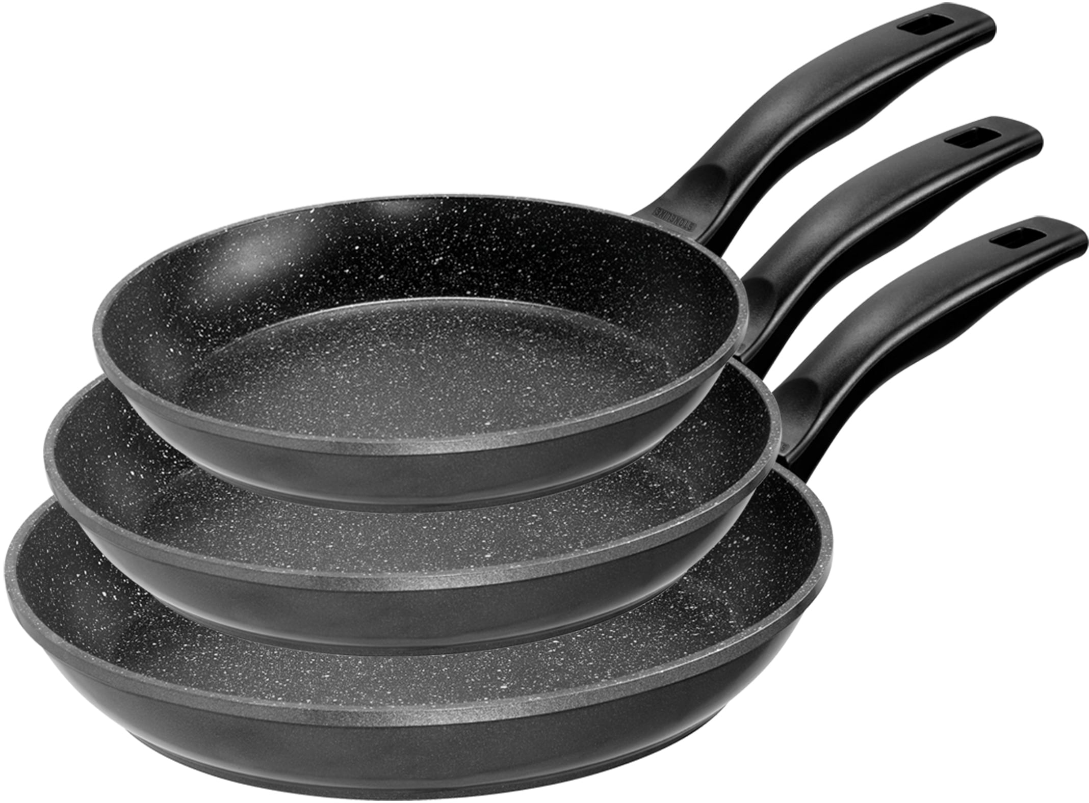 STONELINE Pfannen-Set, Ø 28cm, grau, Pfannen, Induktion