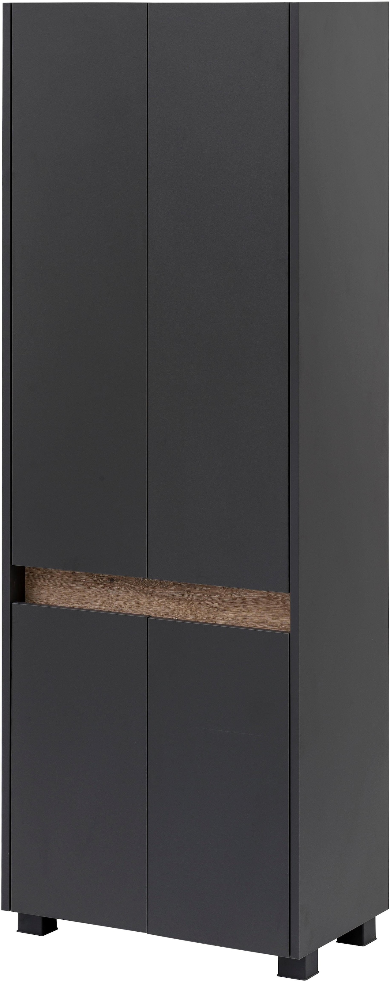 Schildmeyer Hochschrank »Cosmo«, Breite 57 cm, im Wildeiche-Look kaufen BAUR modernen Badezimmerschrank, Blende 