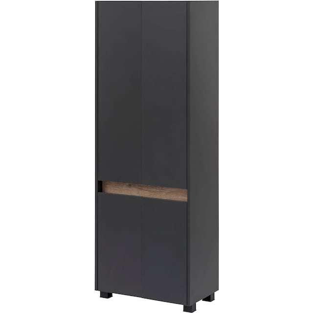 Schildmeyer Hochschrank »Cosmo«, Breite 57 cm, Badezimmerschrank, Blende im modernen  Wildeiche-Look kaufen | BAUR