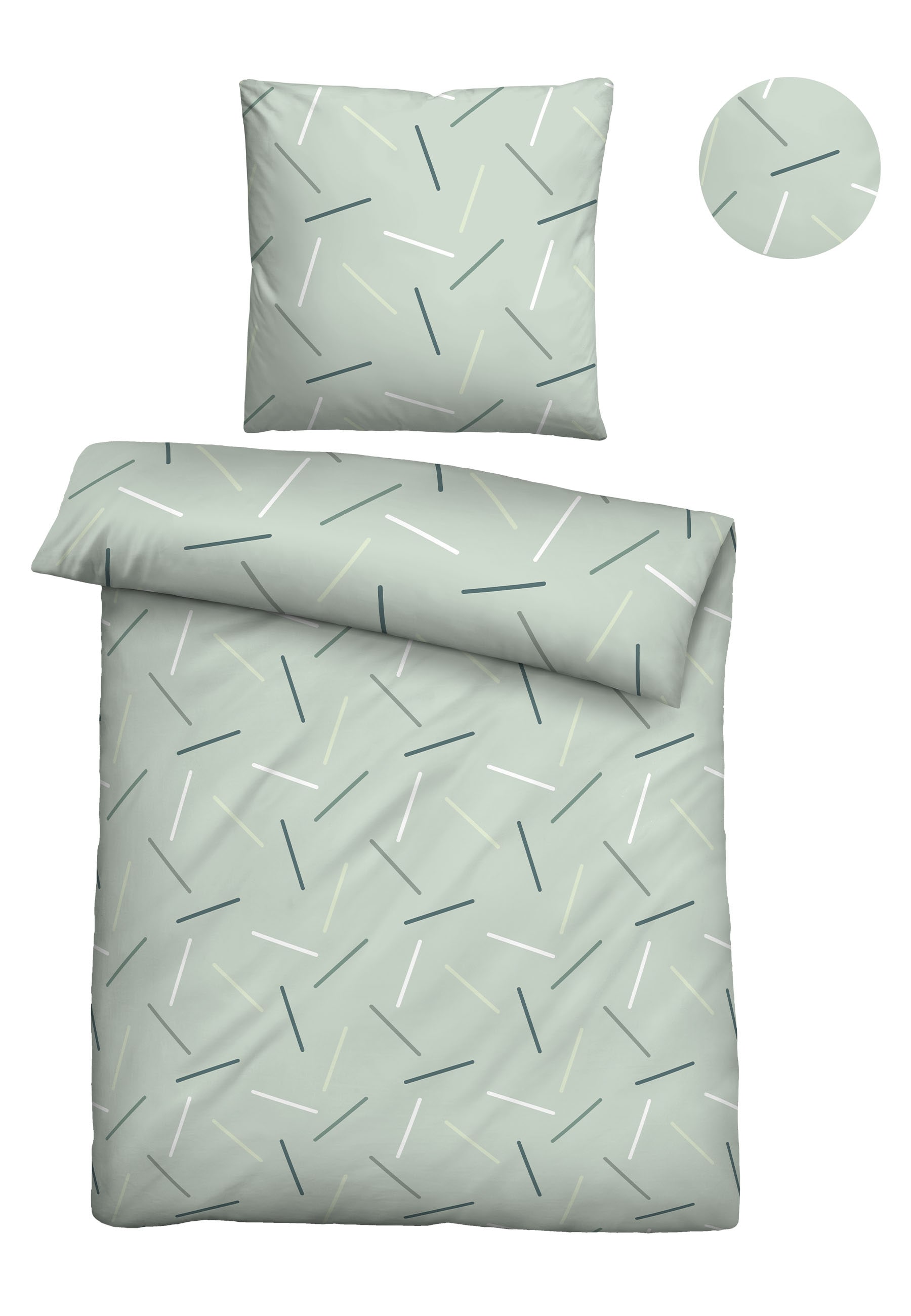 Biberna Bettwäsche "0025010" 2 Stk. absolut bügelfrei, 100% Baumwolle, mit günstig online kaufen