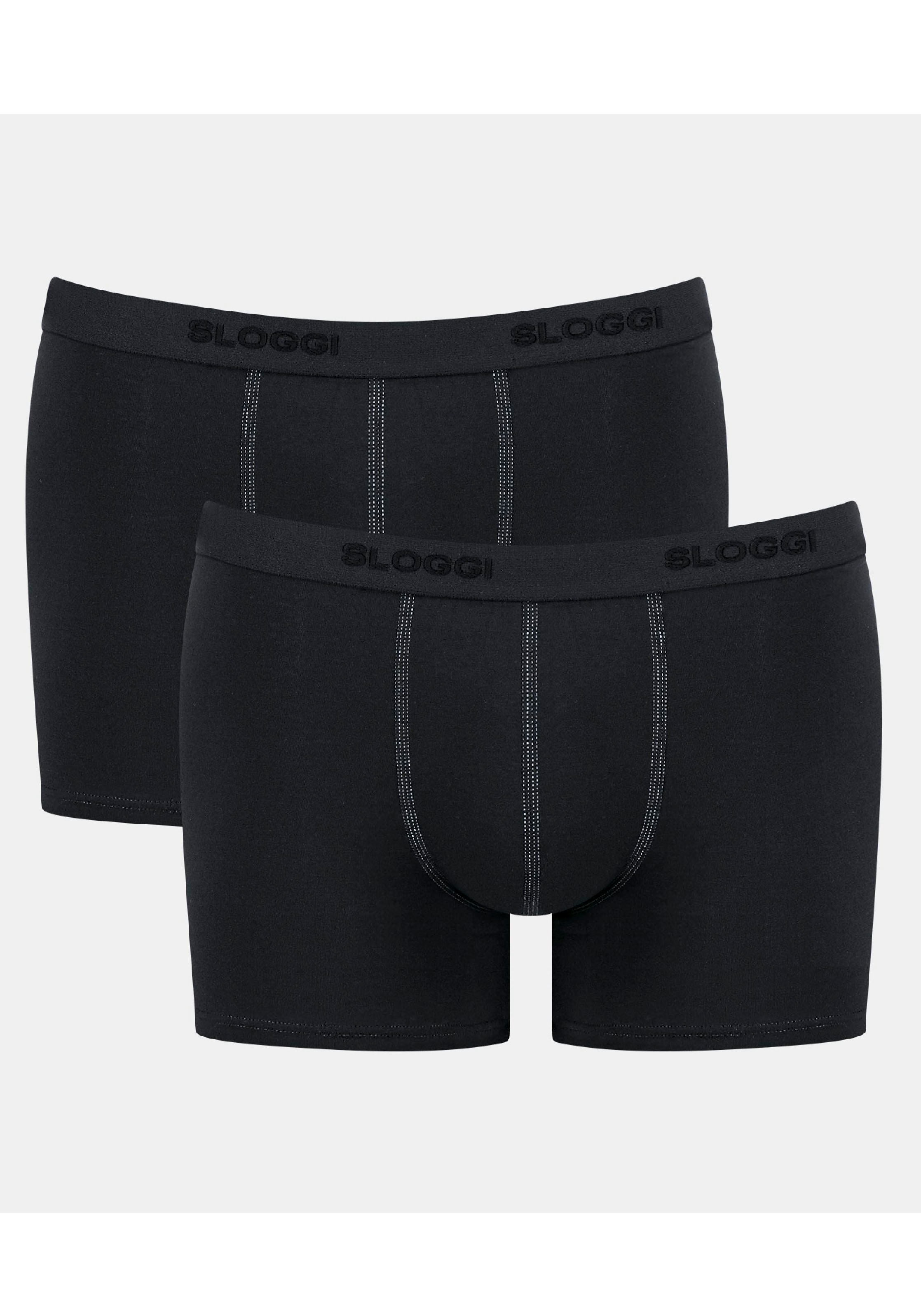 sloggi Retro Boxer "men 24/7 Short 2P", (Packung, 2 St.), Logobund, Herren-Boxershort, Trunk