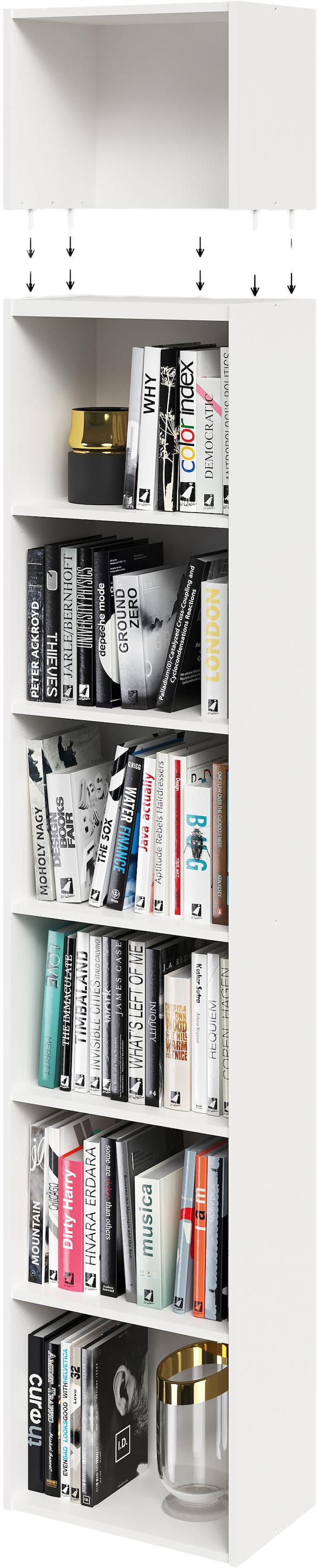 FMD Aufsatzregal »Bitz« mit melaminharzbeschichteter, kratzfester Oberfläche