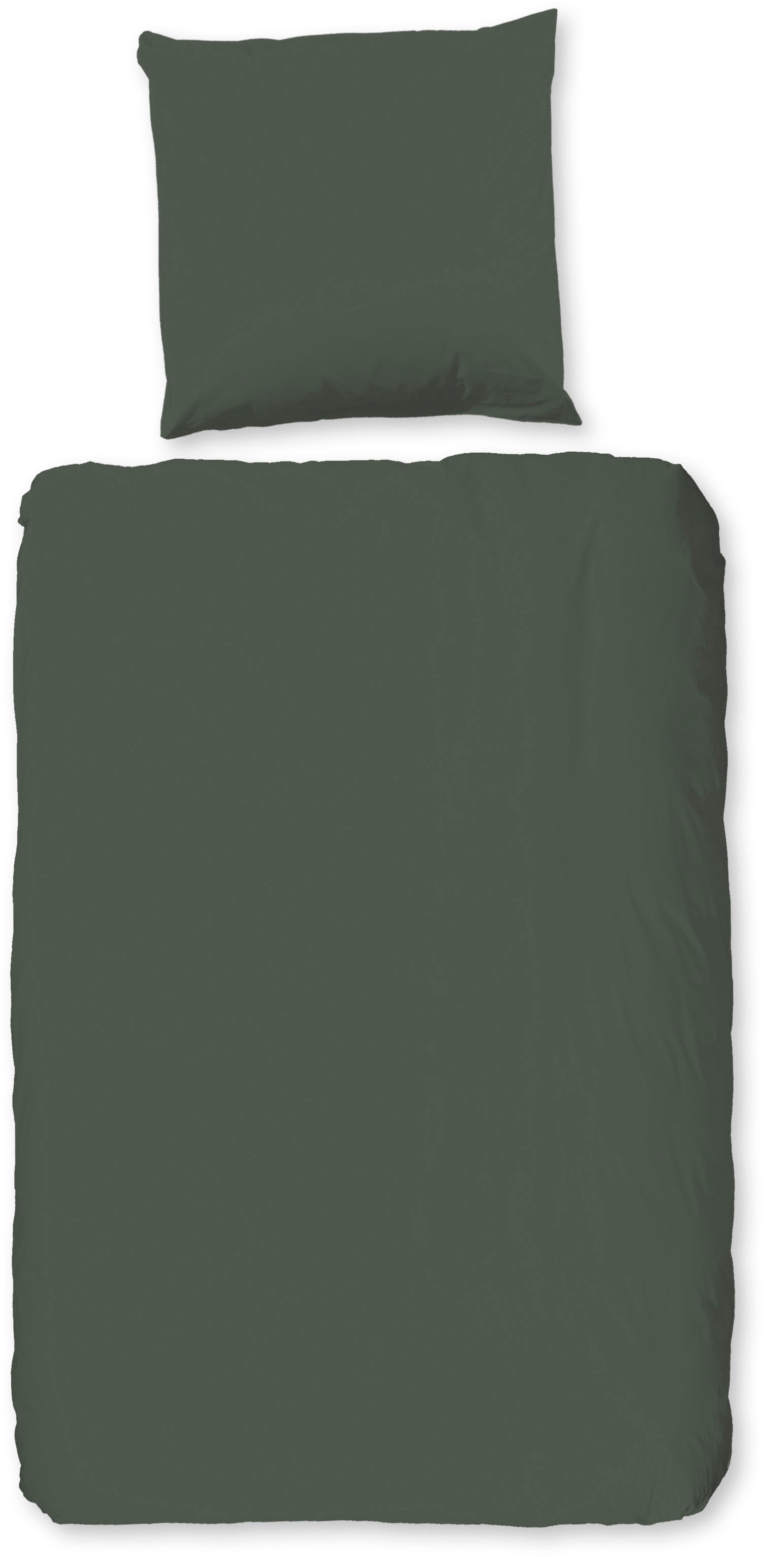 PURE luxury collection Bettwäsche "Pure uni" 2 Stk. Mikrofaser, Pflegeleicht, Weich, unifarben, Reißverschluss
