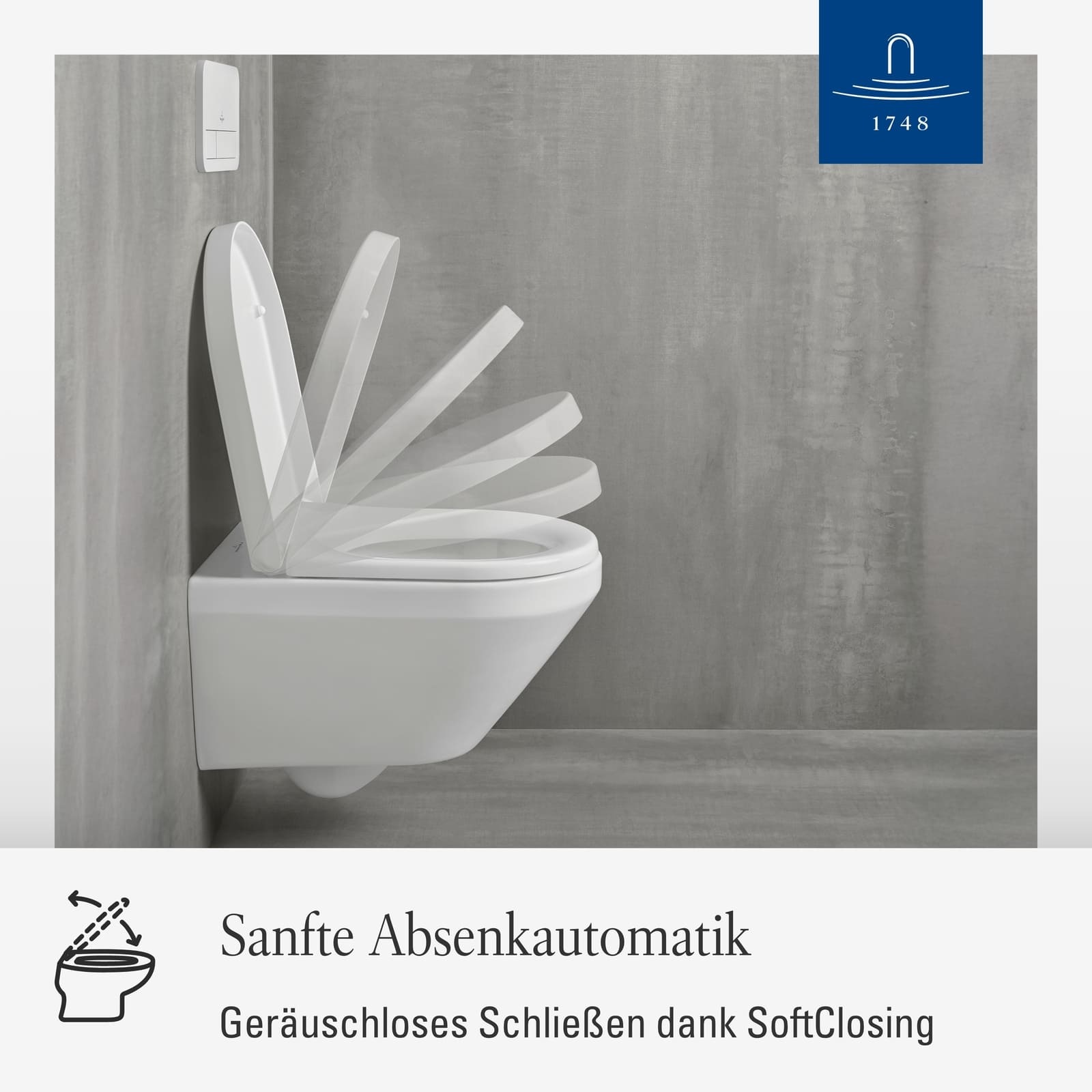 Villeroy & Boch WC-Sitz "WC-Sitz Architectura 445 x 374 x 59 mm weiß" 1 Stk günstig online kaufen