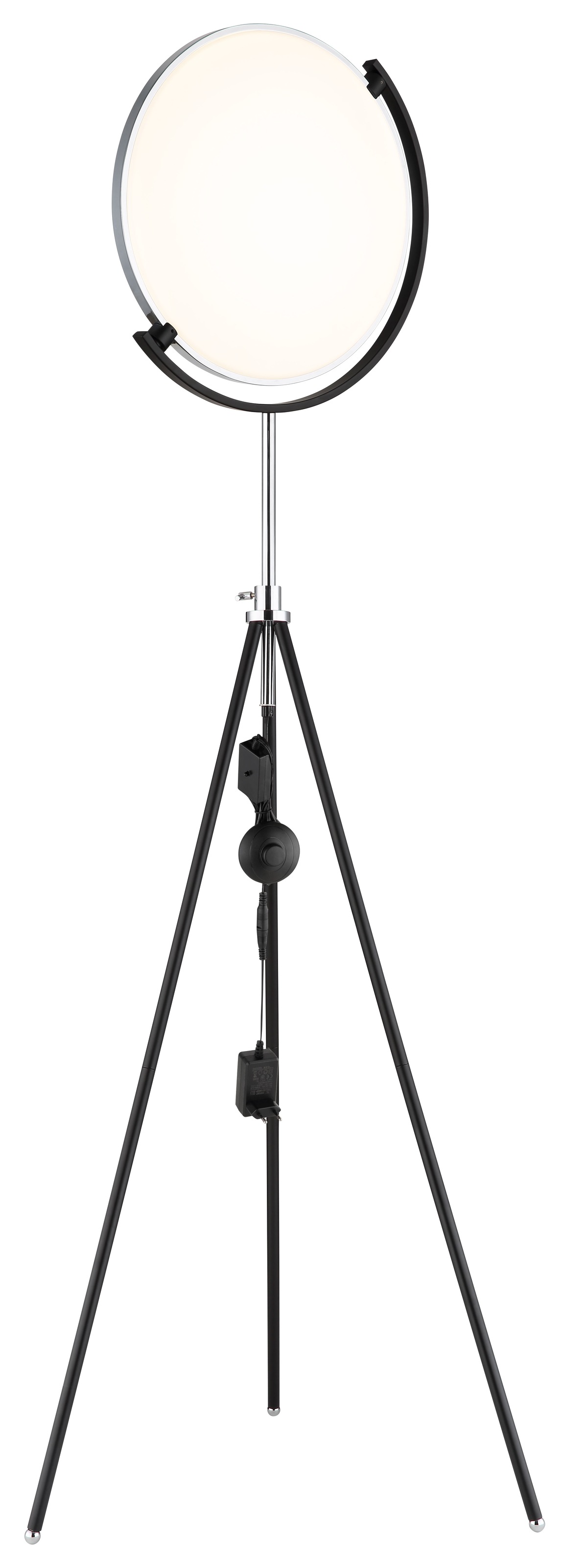 GLOBO LIGHTING Stehlampe »MIRO« LED-Modul 1 Stk. LED Stehleuchte schwarz, dimmbar, Memory, RGB, höhenverstellbar