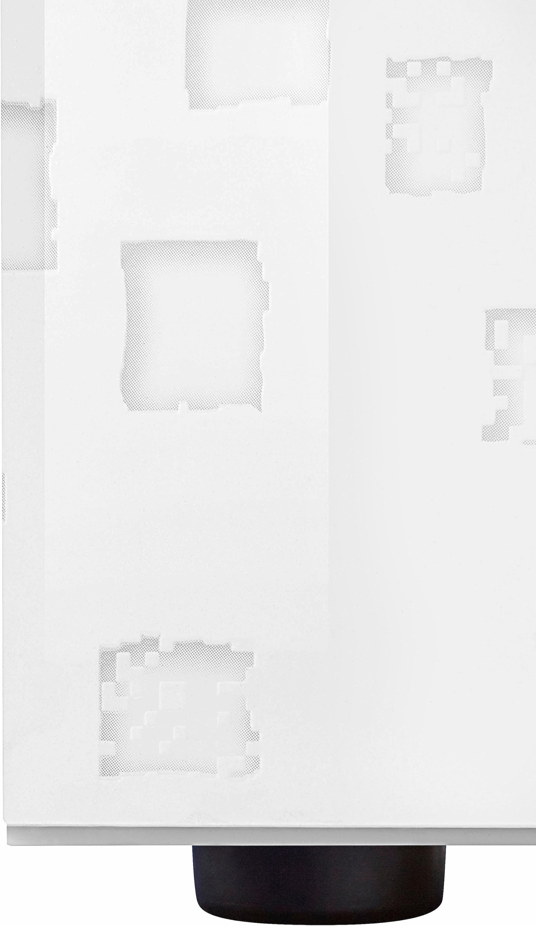 INOSIGN Highboard »Miro«, Breite 121 cm mit dekorativem Siebdruck