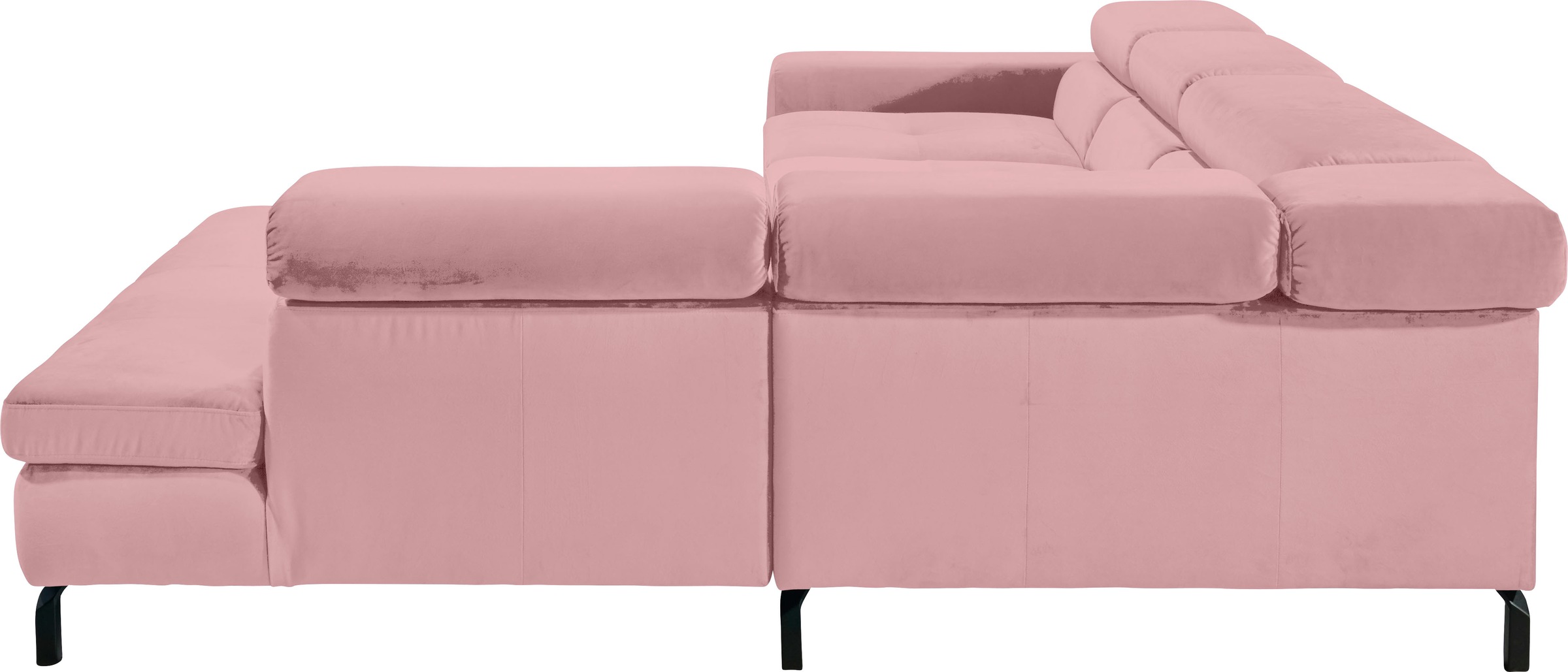 GALLERY M branded by Musterring Ecksofa »Felicia Due L-Form«, Wahlweise mit Sitzvorzug, inkl. Kopfteilverstellung, Sitzhöhe 40 cm
