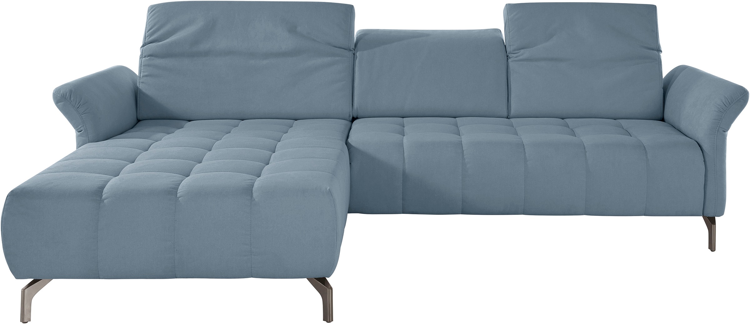INOSIGN Ecksofa »Fresh L-Form«, Federkern, wahlweise Kopfteilverstellung und motorischer Vorziehsitz