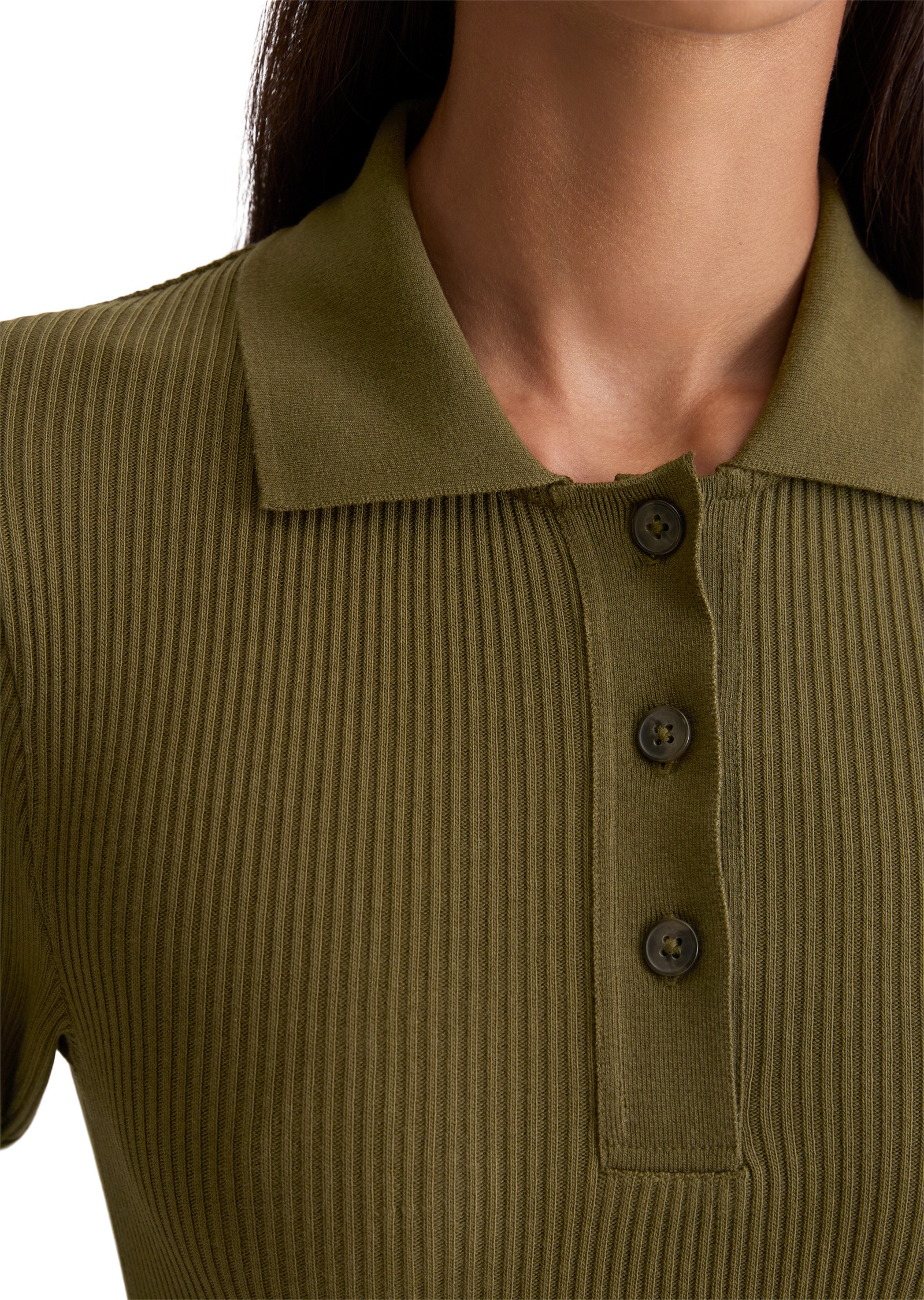 Marc O'Polo Langarm-Poloshirt »aus Organic Cotton Jersey«