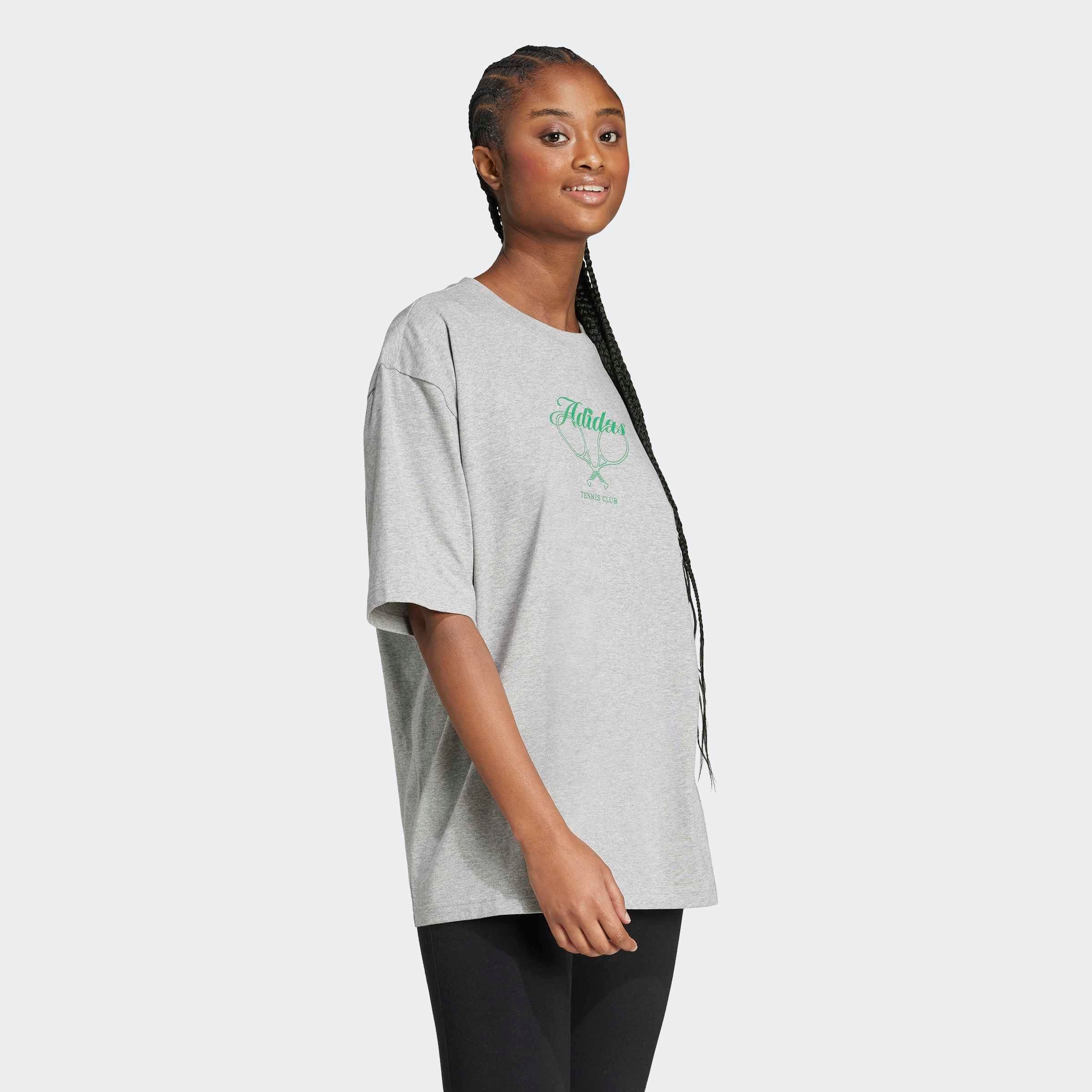 adidas Sportswear T-Shirt »W INTL SS T« Oversize-Passform, kurze Ärmel, aus Baumwolle