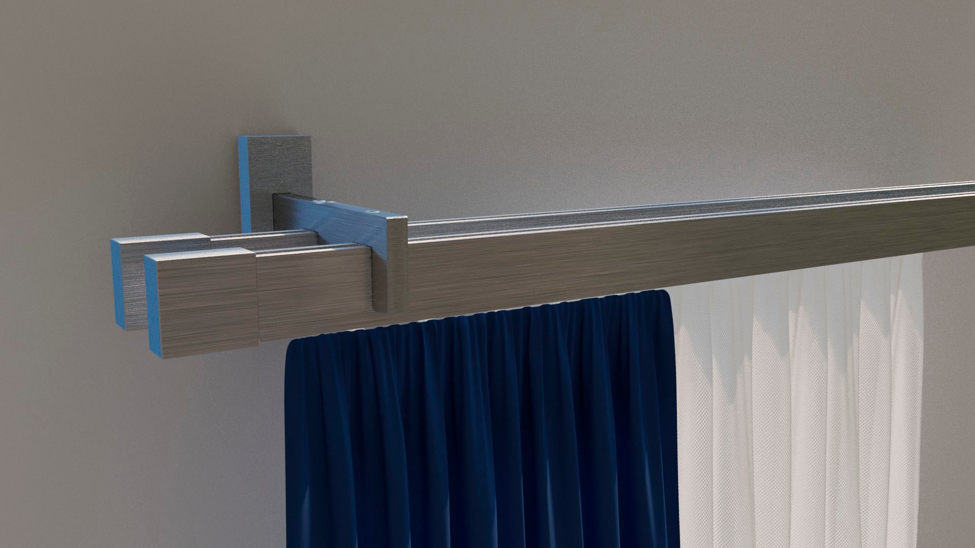 indeko Innenlaufschiene "Trend-Line" Ø 35 mm 2 läufig-läufig Wunschmaßlänge günstig online kaufen